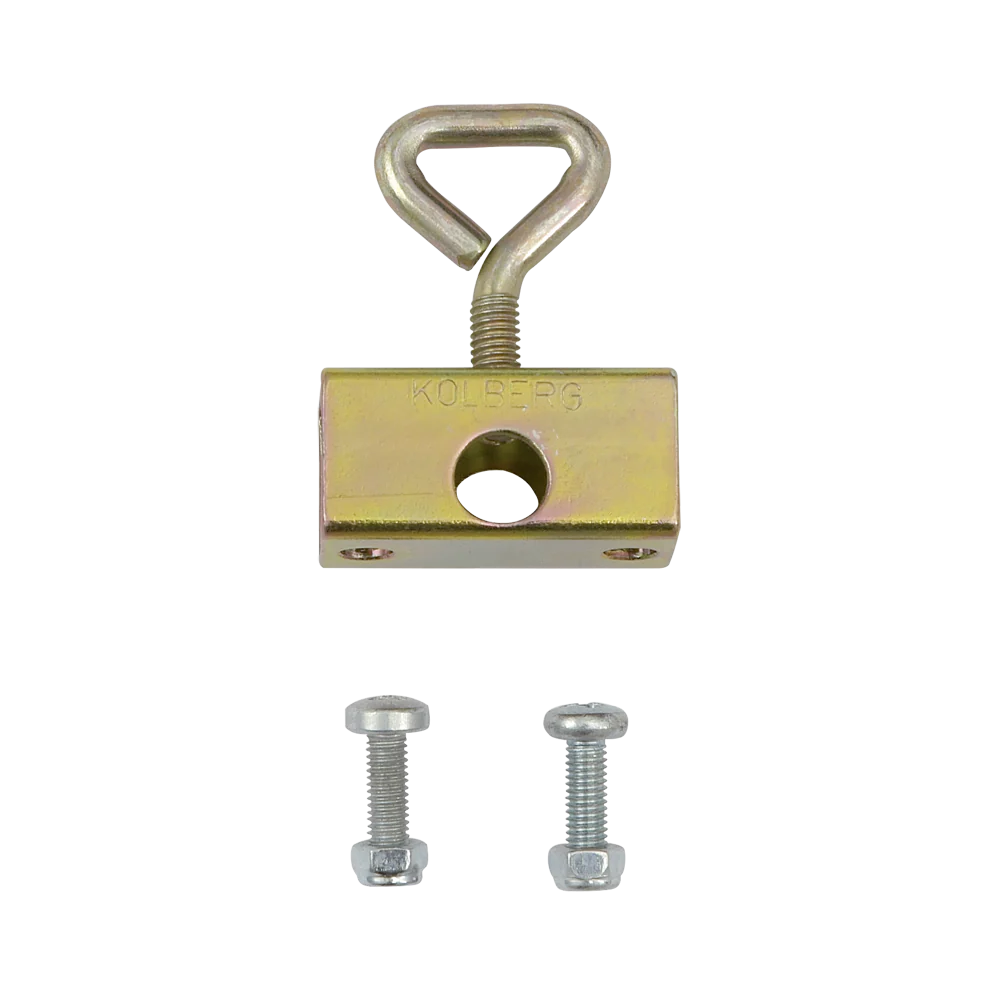 Kolberg 286K Square metal mounting-piece, small, with screws