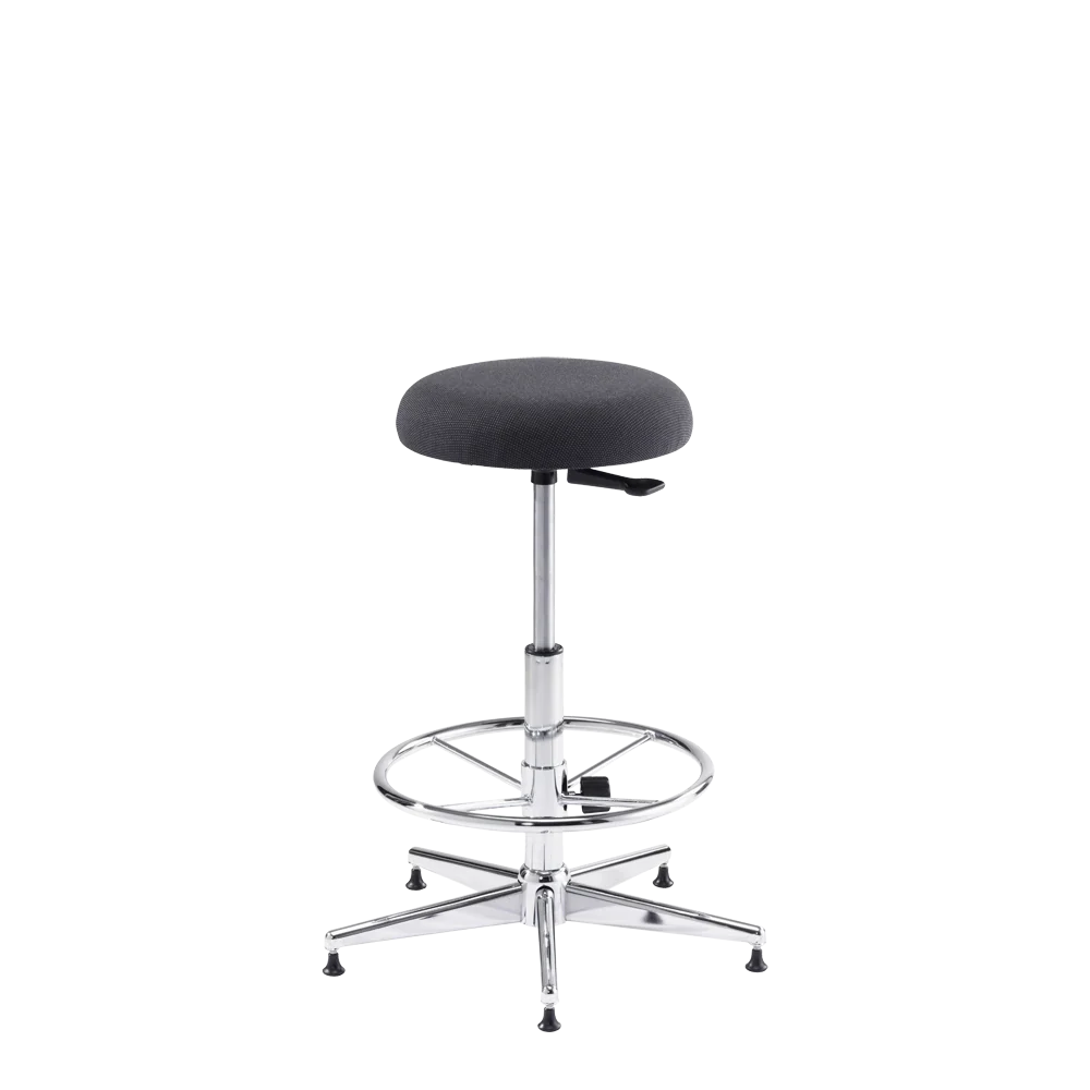 Kolberg 3112-F1.R38-8033 Timpani/percussion stool with foot rest, black