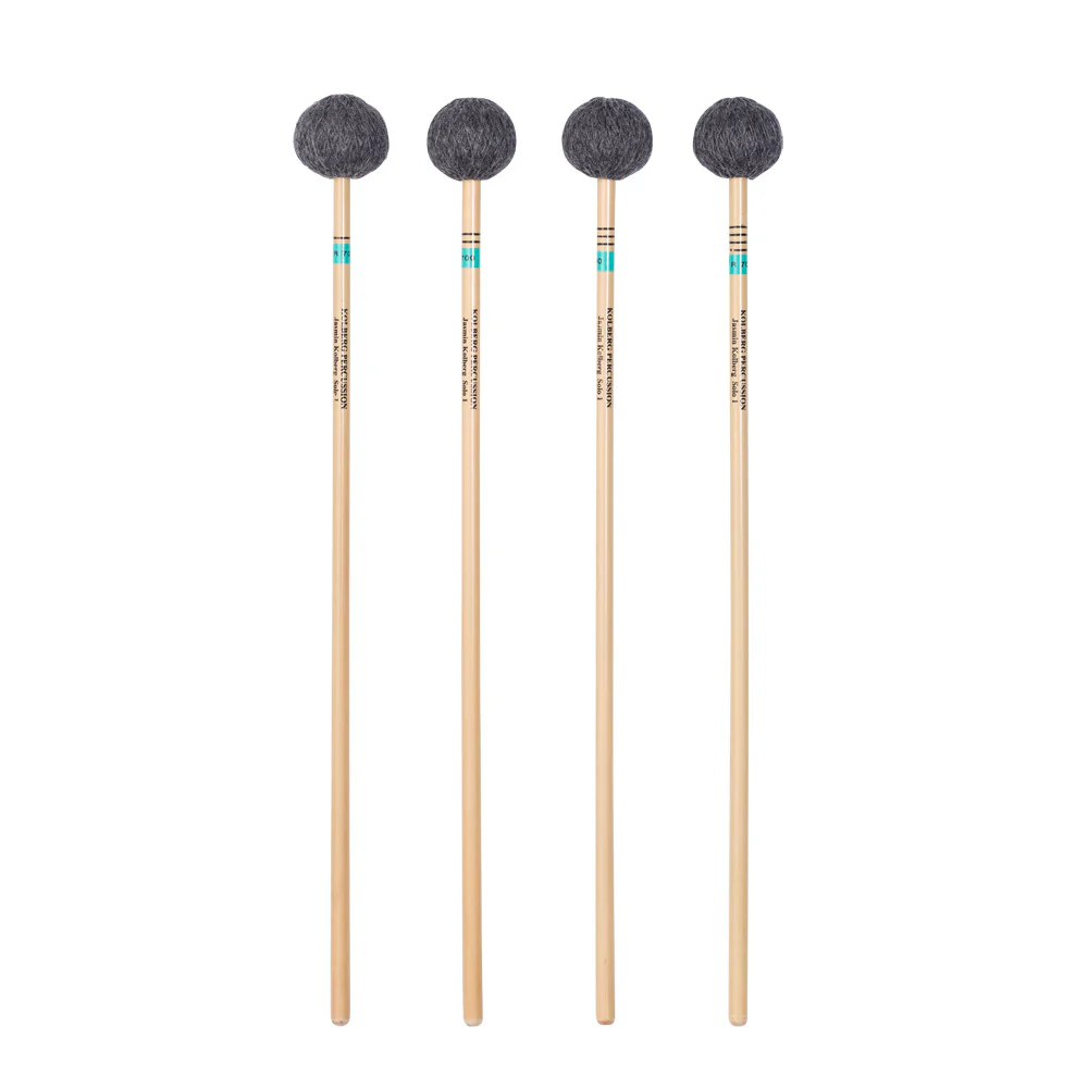 Kolberg R700 marimba mallets Jasmin Kolberg Solo 1 green, set of 4 rattan - Image 2