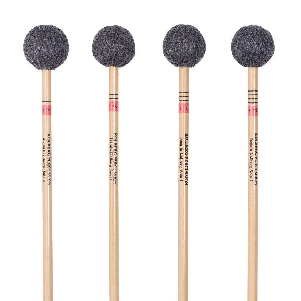 Kolberg R702 marimba mallets Jasmin Solo 1 red, set of 4, rattan