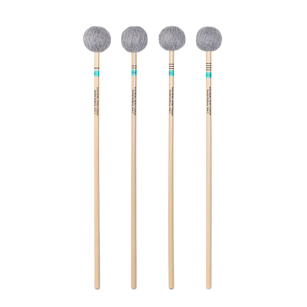 Kolberg R704 marimba mallets Jasmin Kolberg Solo 2 green set of 4 rattan - Image 2