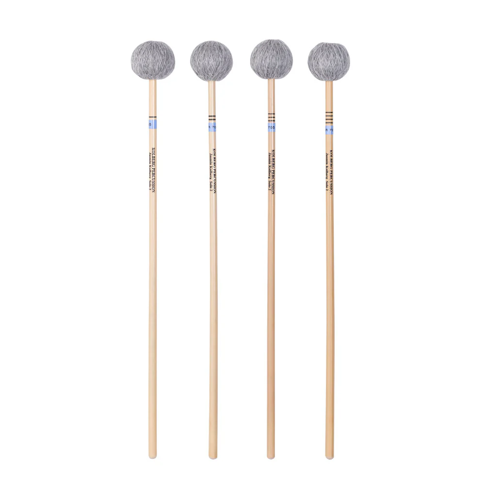 Kolberg R705 marimba mallets Jasmin Solo 2 blue set of 4, rattan - Image 2