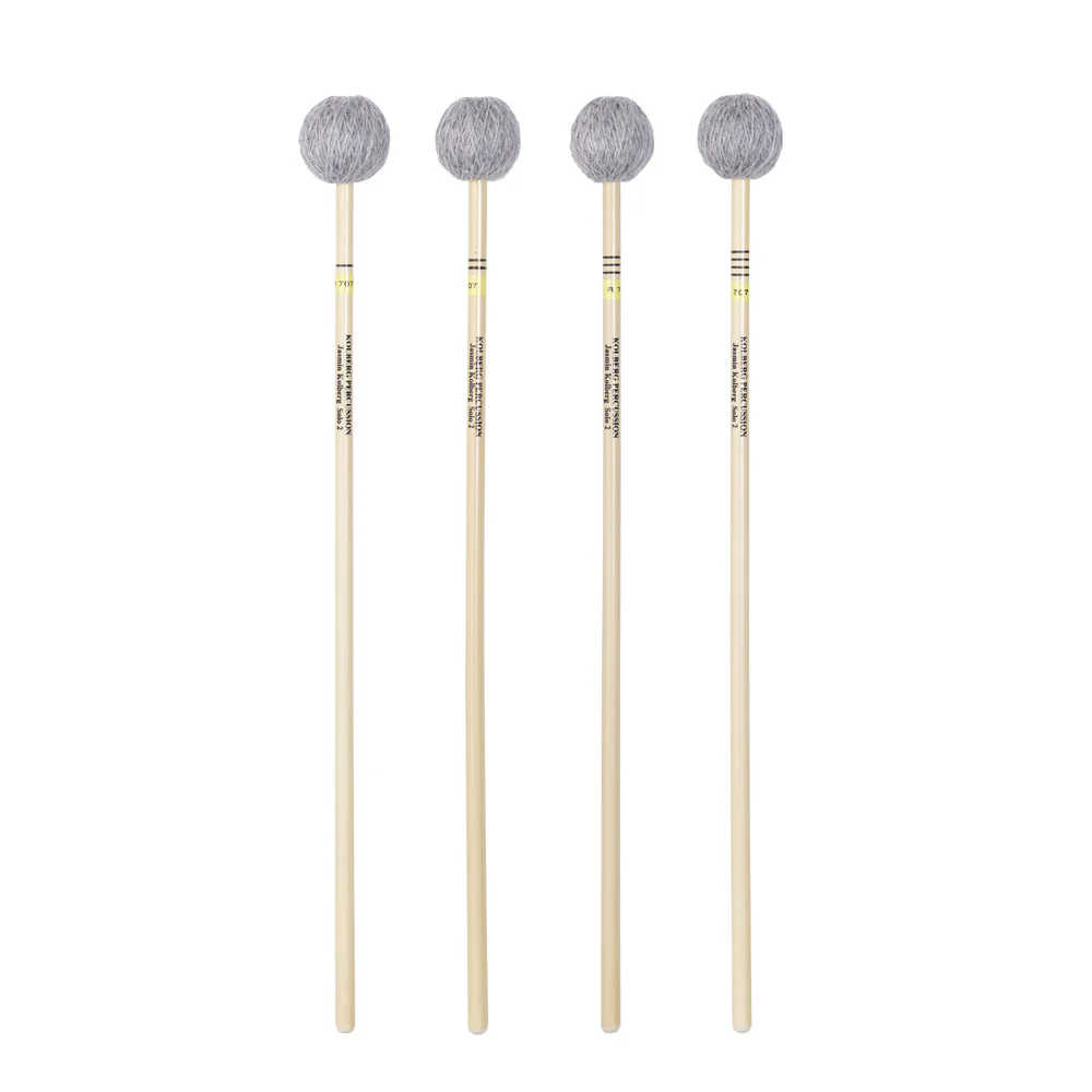 Kolberg R707 marimba mallets Jasmin Kolberg Solo 2 yellow set of 4 rattan - Image 2