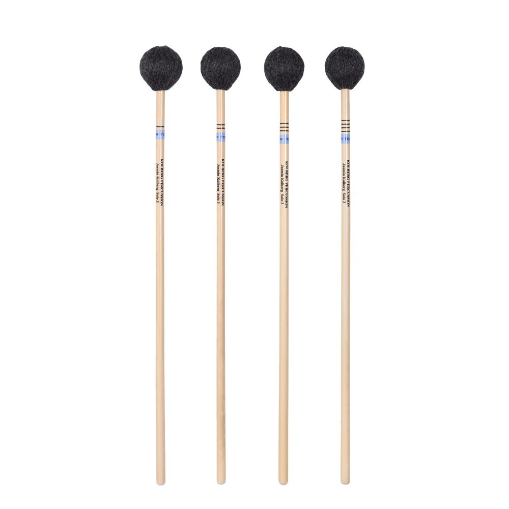 Kolberg R709 marimba mallets Jasmin Solo 3 blue set of 4, rattan - Image 2