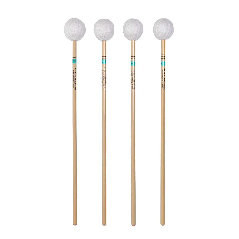 Kolberg R712 marimba mallets Jasmin Solo 4 green set of 4 rattan - Image 2