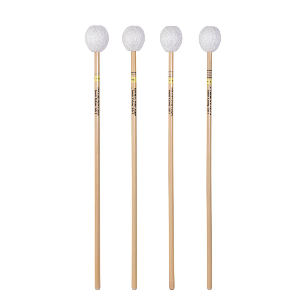 Kolberg R715 marimba mallets Jasmin Kolberg Solo 4 yellow set of 4 rattan - Image 2