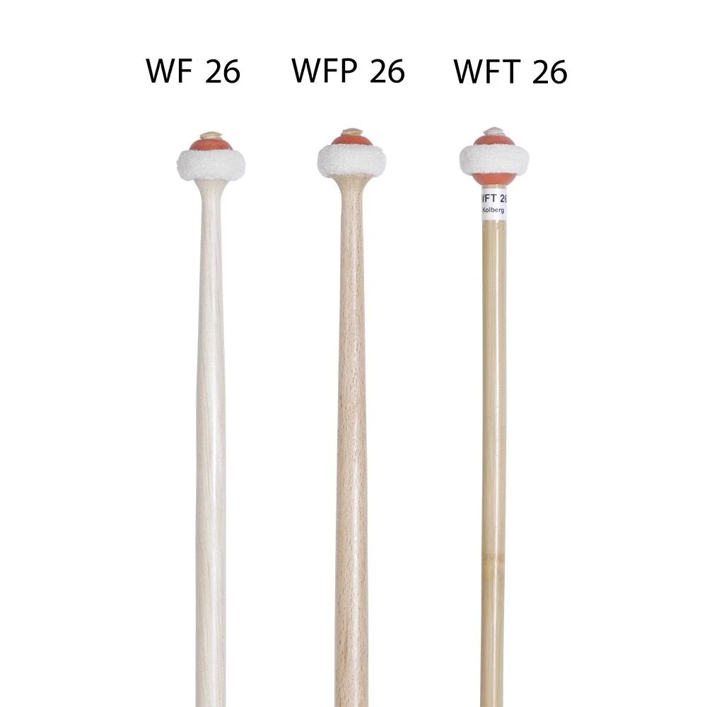 Kolberg WFT26 Viennese flannel timpani mallets - tonkin shaft - Image 4