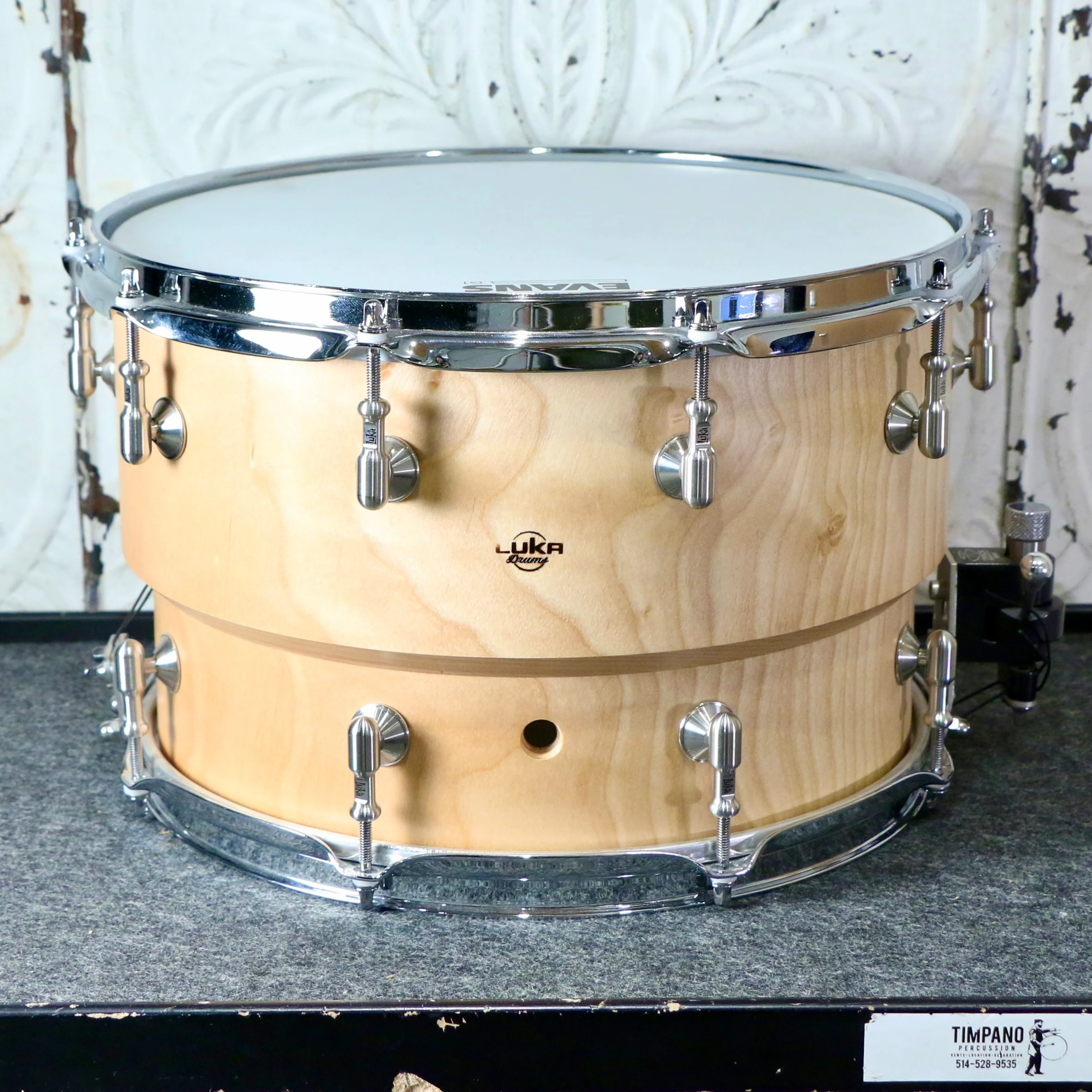Luka One-Piece Yellow Birch 14/13X9in snare drum