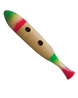 Mano Wood Fish Guiro - large