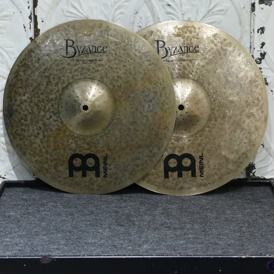 Meinl Byzance Big Apple Dark Hi-Hat Cymbals 15in (996/1282g)