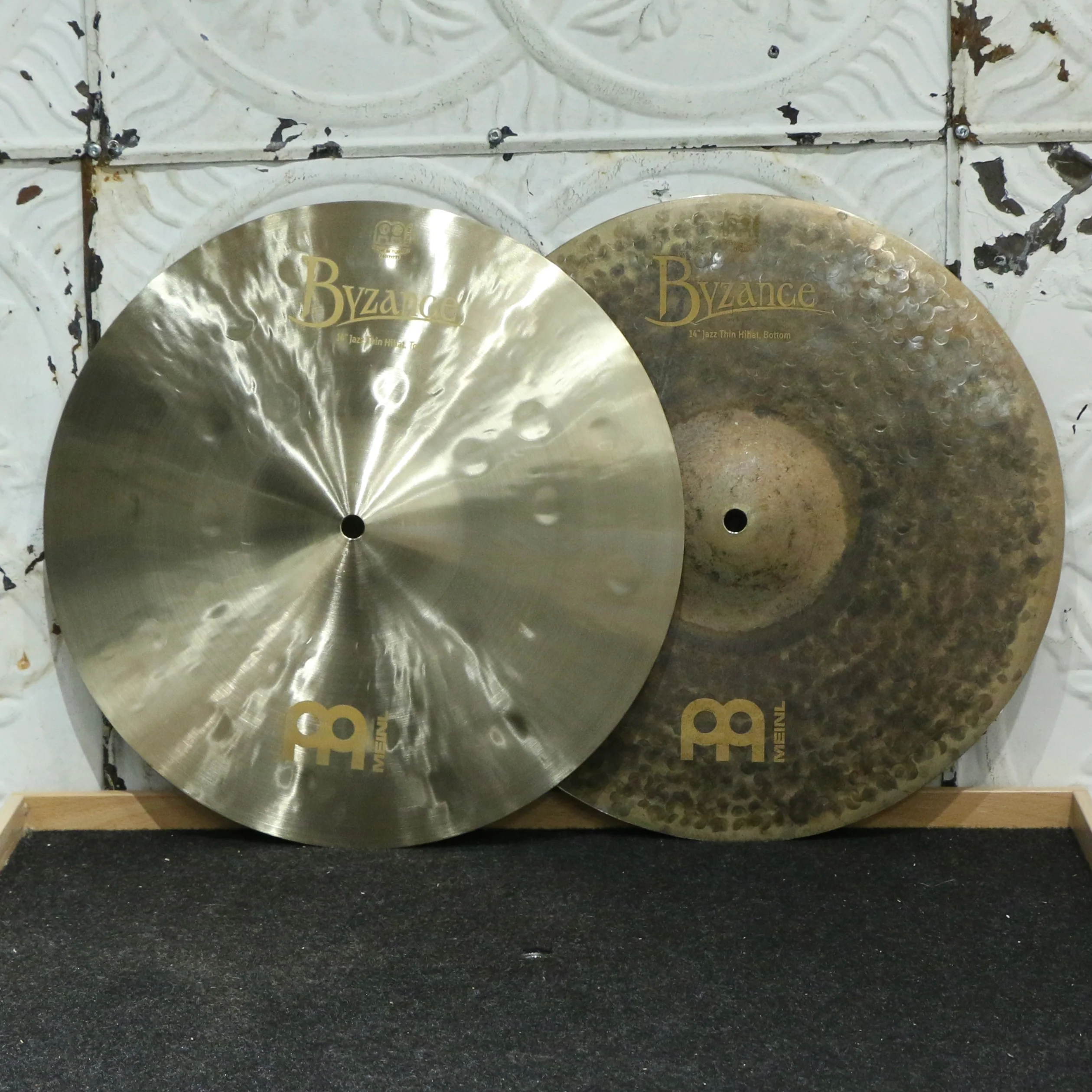Meinl Byzance Jazz Thin Hi-Hat Cymbals 14in (794/1006g)