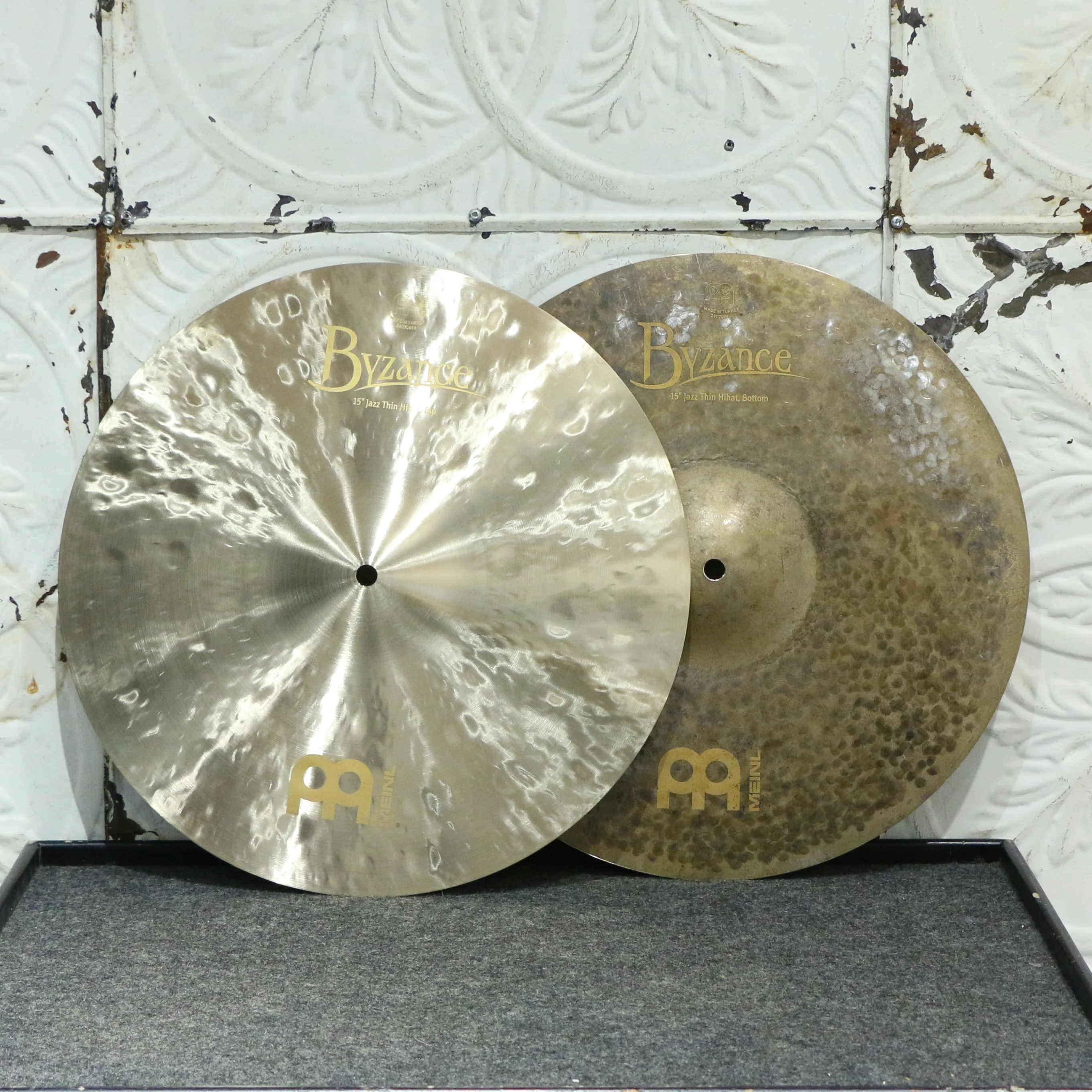 Meinl Byzance Jazz Thin Hi-hat Cymbals 15in (916/1092g)