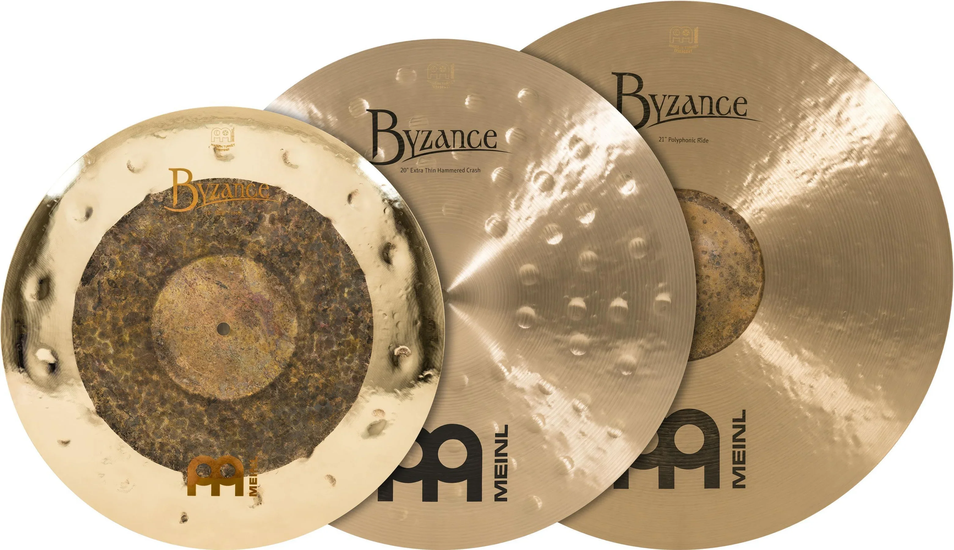 Meinl Byzance Mixed Cymbal Set #8 18-20-21in
