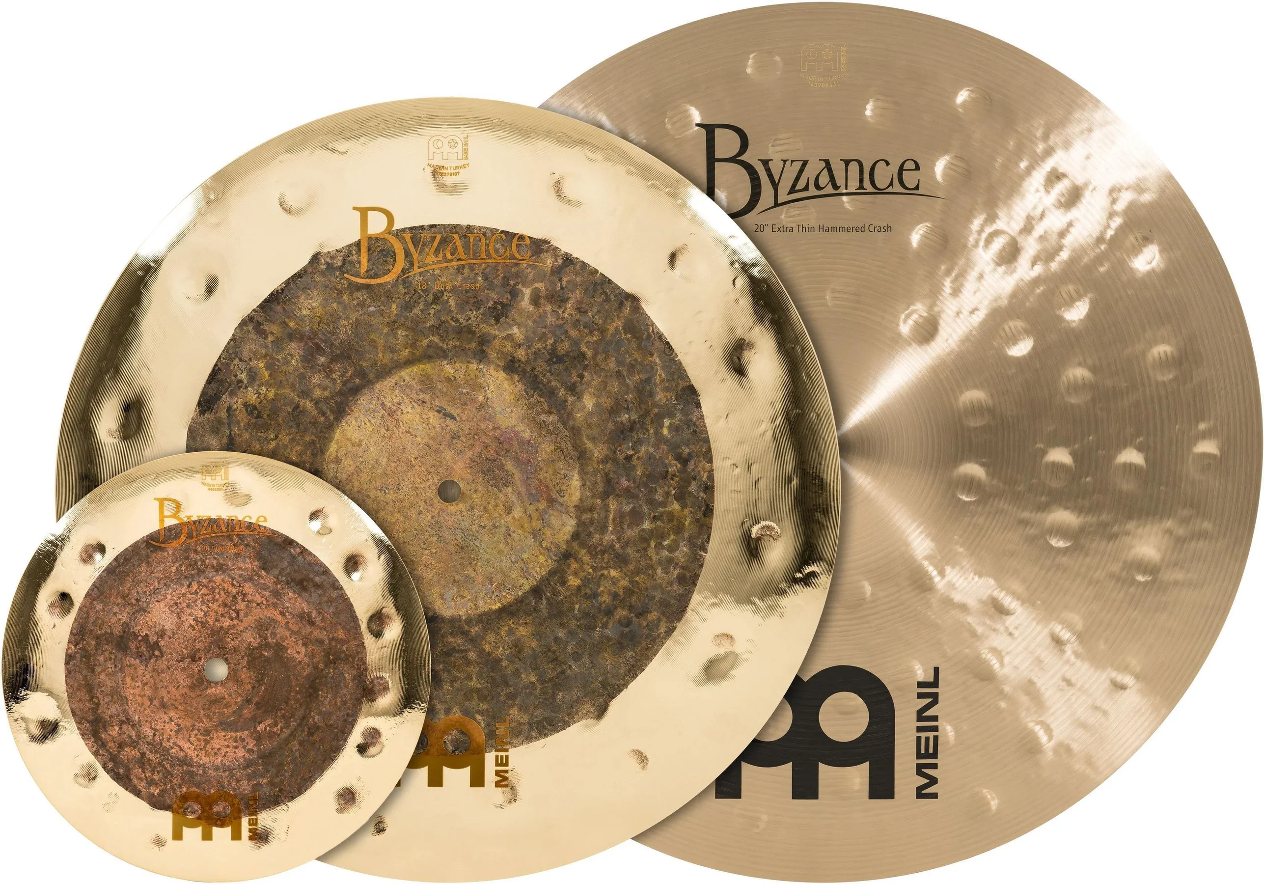 Meinl Byzance Mixed Cymbal Set #7 10-18-20in