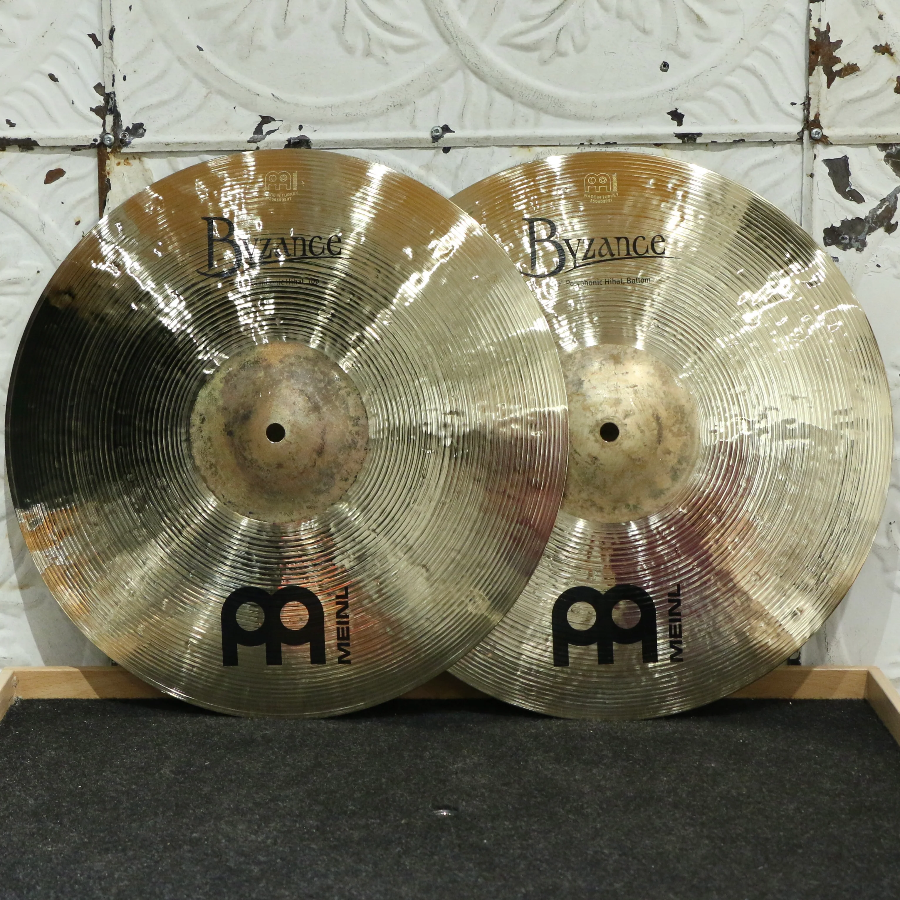 Meinl Byzance Traditional Polyphonic Brilliant Hi-Hat 15in (1136/1414g)