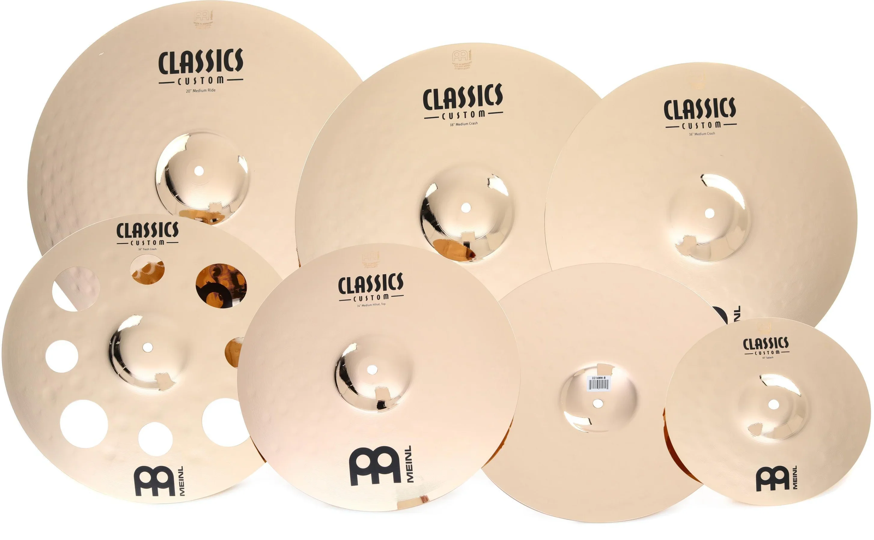 Meinl Classics Custom Double Bonus Cymbal Set 14-16-18-20in + FREE 10-16in