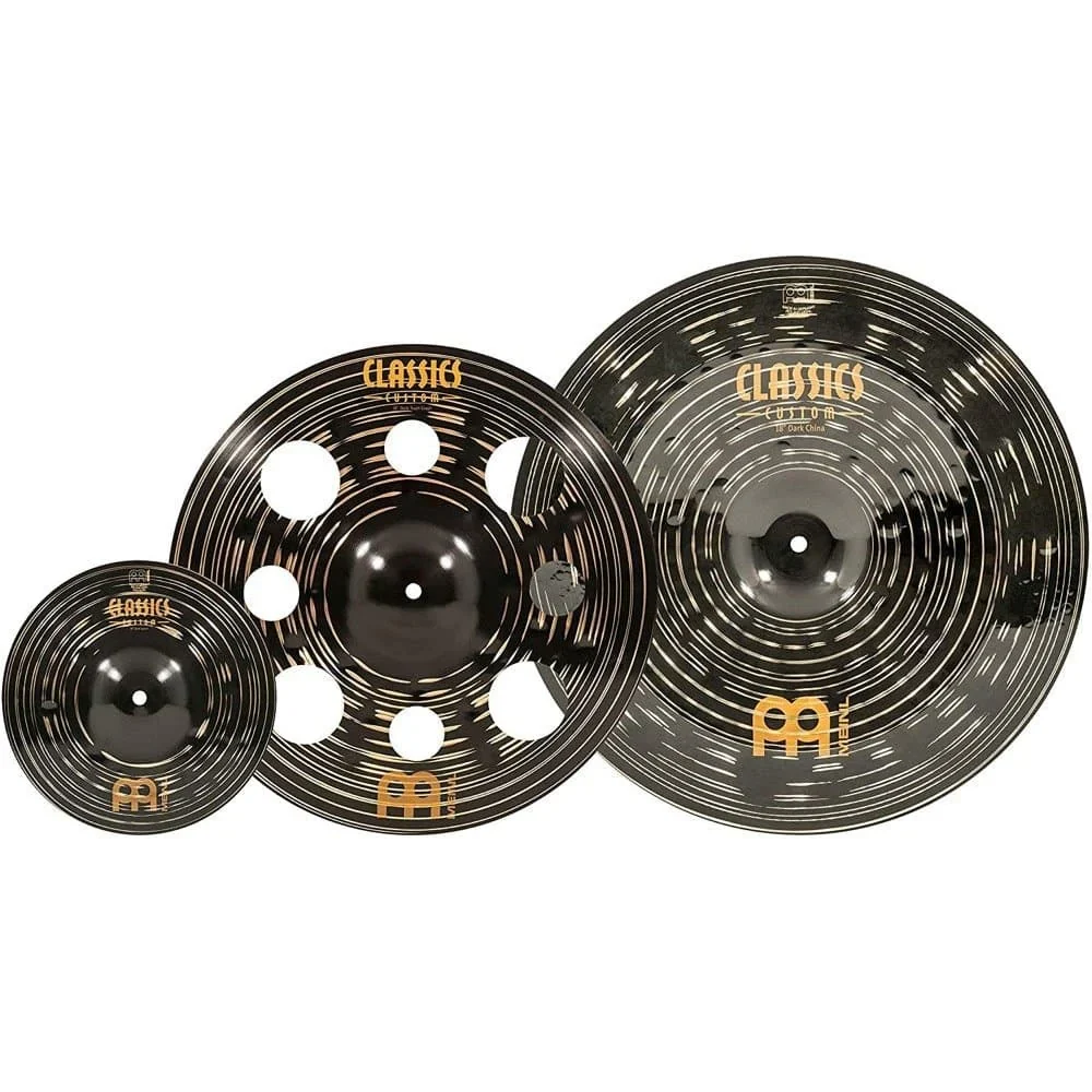 Meinl Cymbals Classics Custom Dark Effects Cymbal Set #2 16-18in + FREE 10in