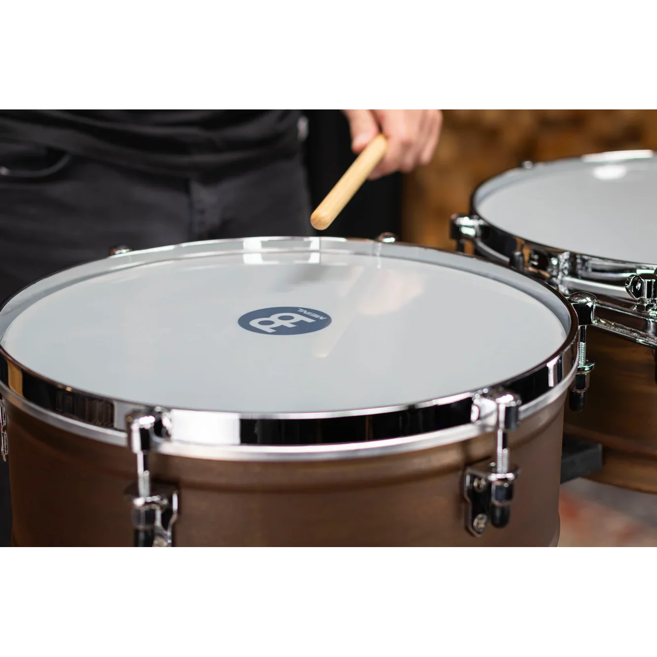Meinl 14in & 15in Marathon Series Timbales - antique finish - Image 2