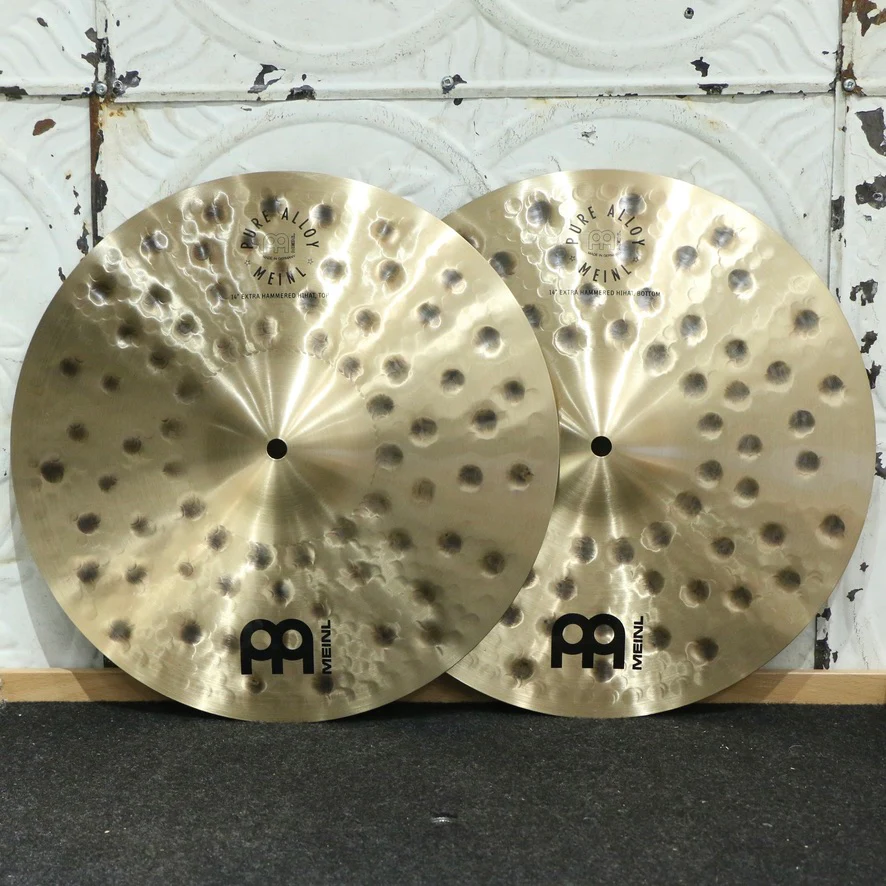 Meinl Pure Alloy Extra Hammered Hi-Hat Cymbal 14in (946/1096g)