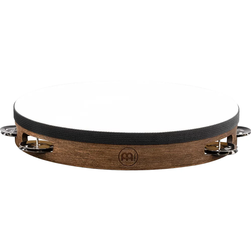 Meinl Traditional Goatskin Wood Tambourine 1 row stainless steel - Image 3