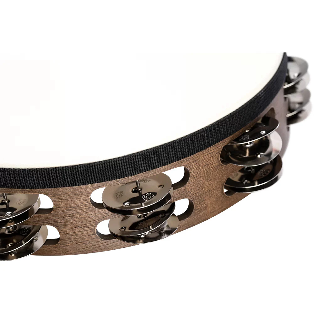 Meinl Traditional Goatskin Wood Tambourine 2 row stainless steel - Image 5