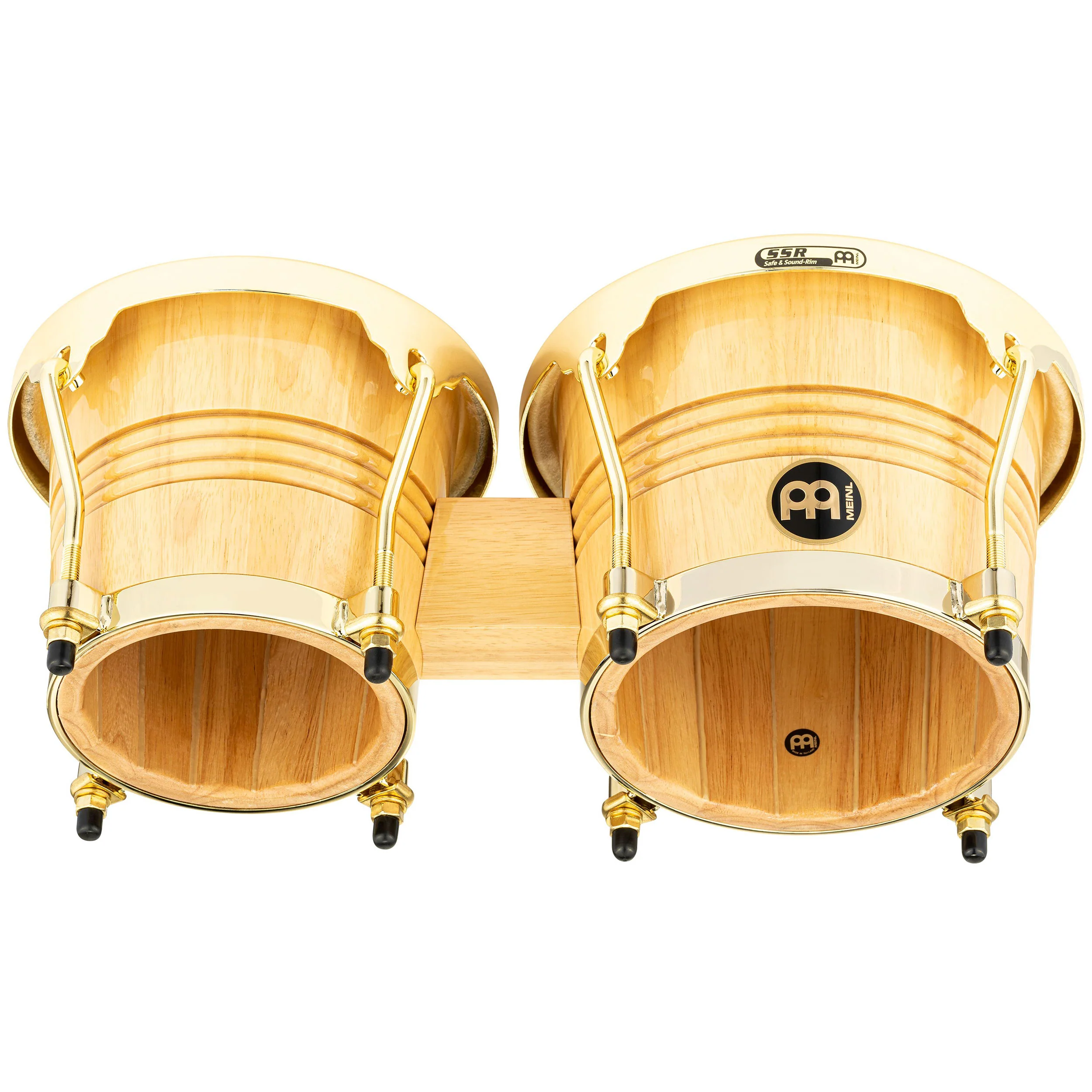 Meinl Wood Bongos 6-3/4 & 8in - high gloss, gold hardware - Image 2