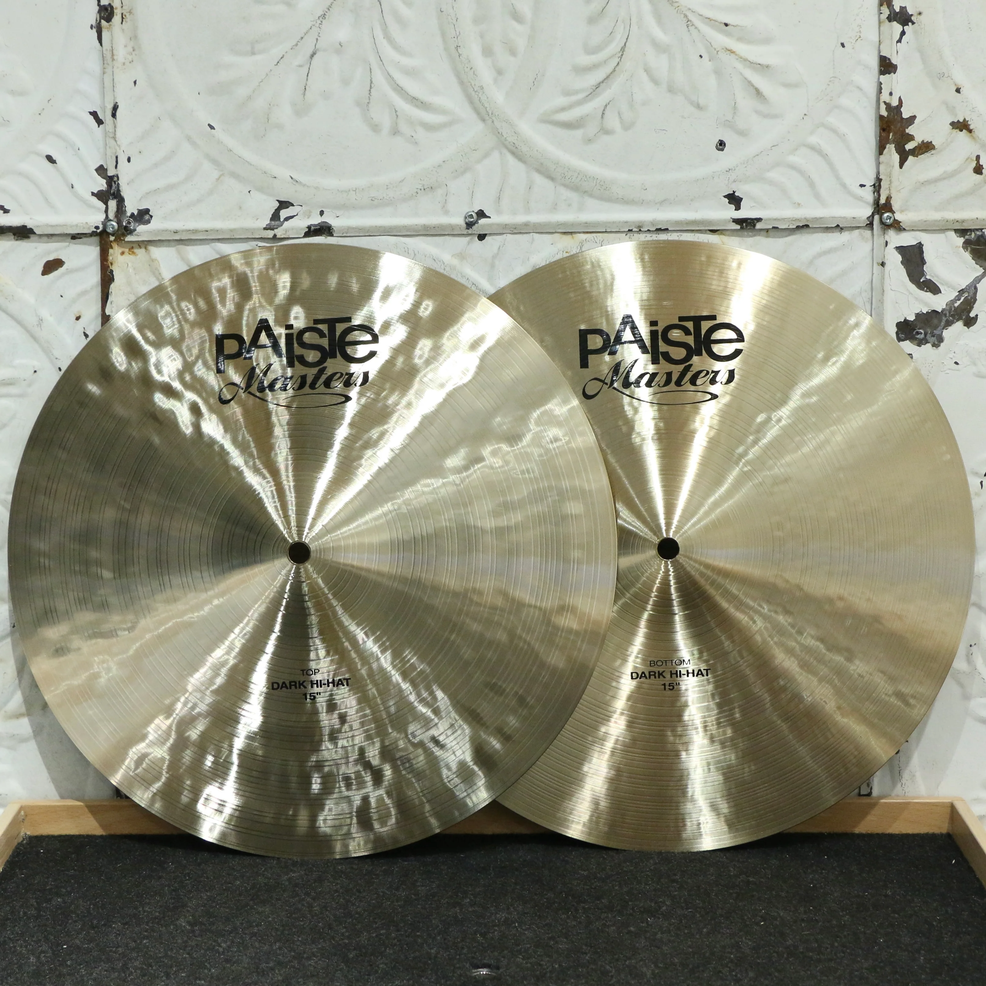 Paiste Masters Dark Hi-hat Cymbals 15in (892/1380g)