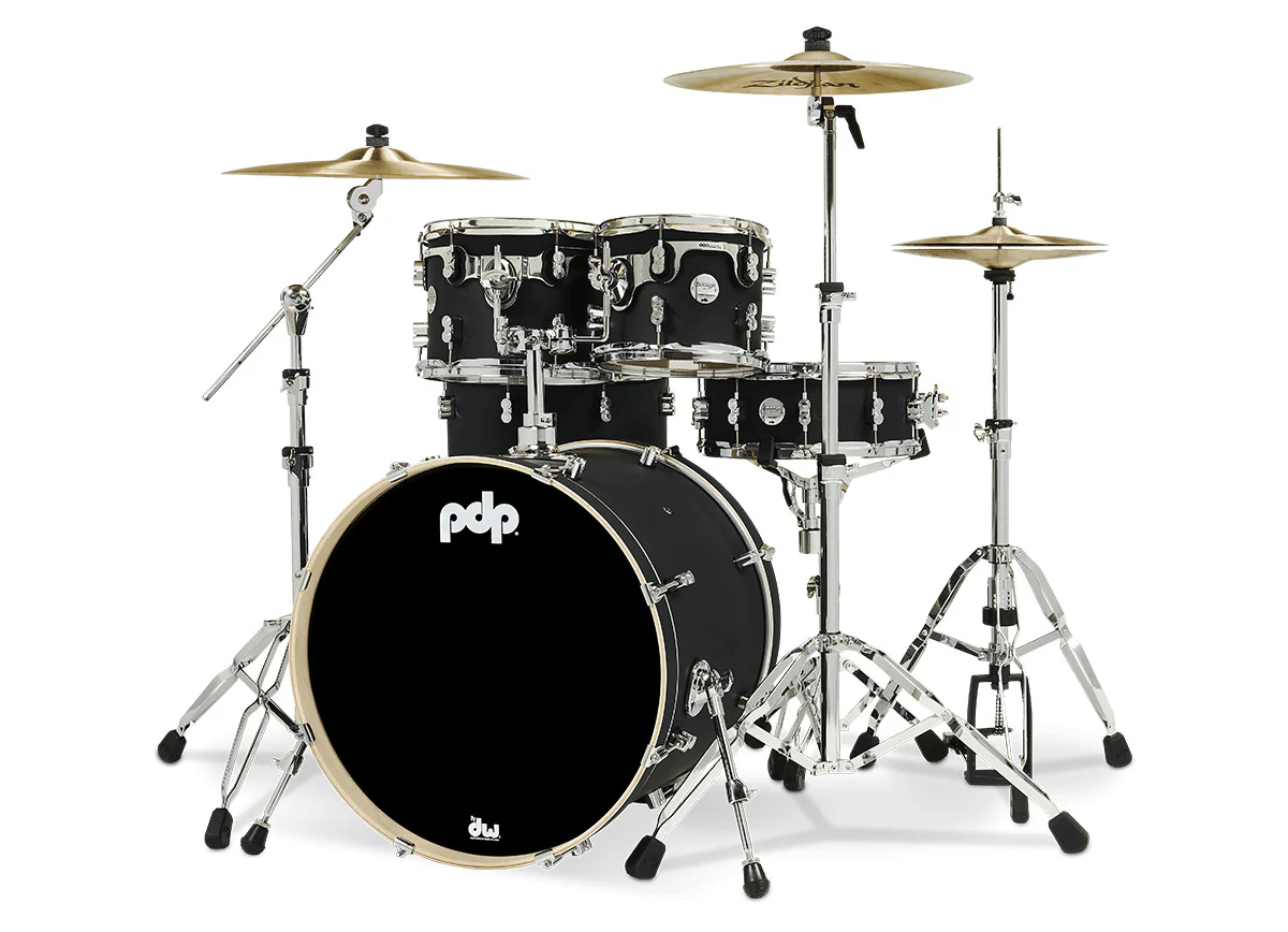 PDP Concept Maple Drum Kit 22-10-12-16+14in - Satin Black