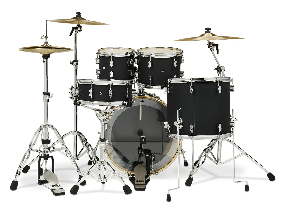 PDP Concept Maple Drum Kit 22-10-12-16+14in - Satin Black - Image 2