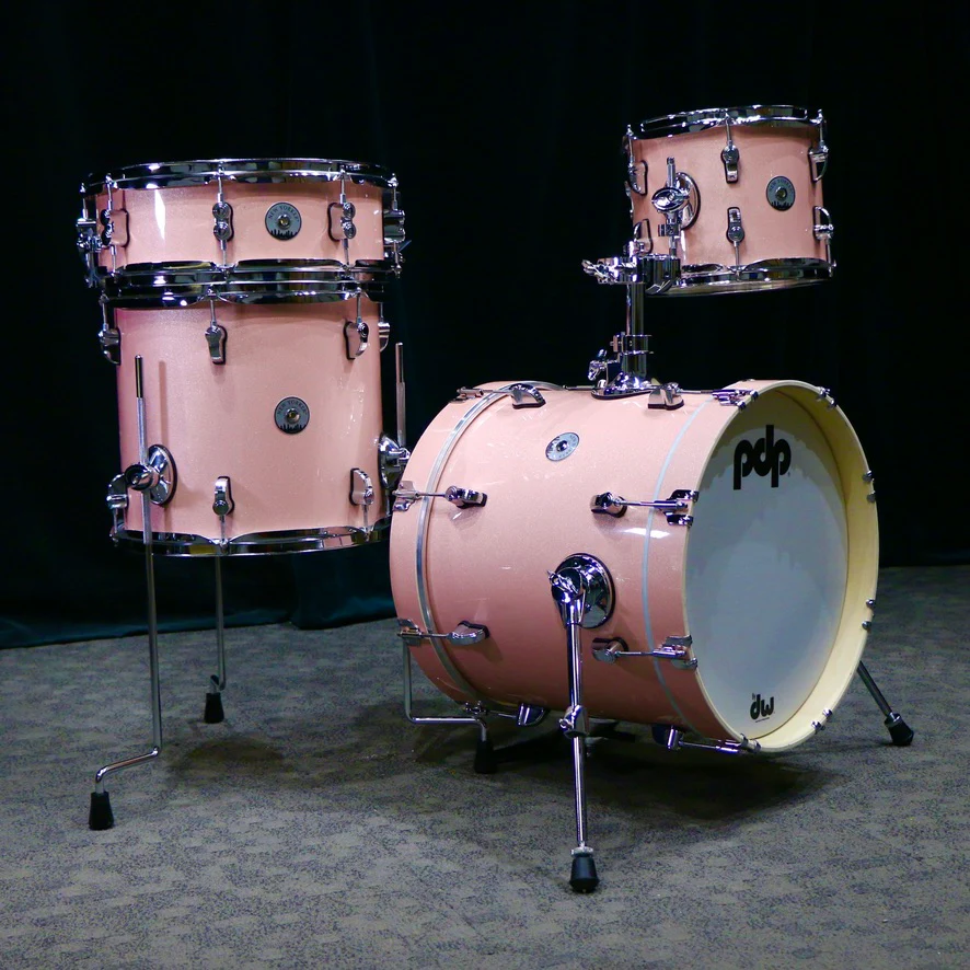 PDP New Yorker Drumset 16-10-13+14in - Pale Rose Sparkle