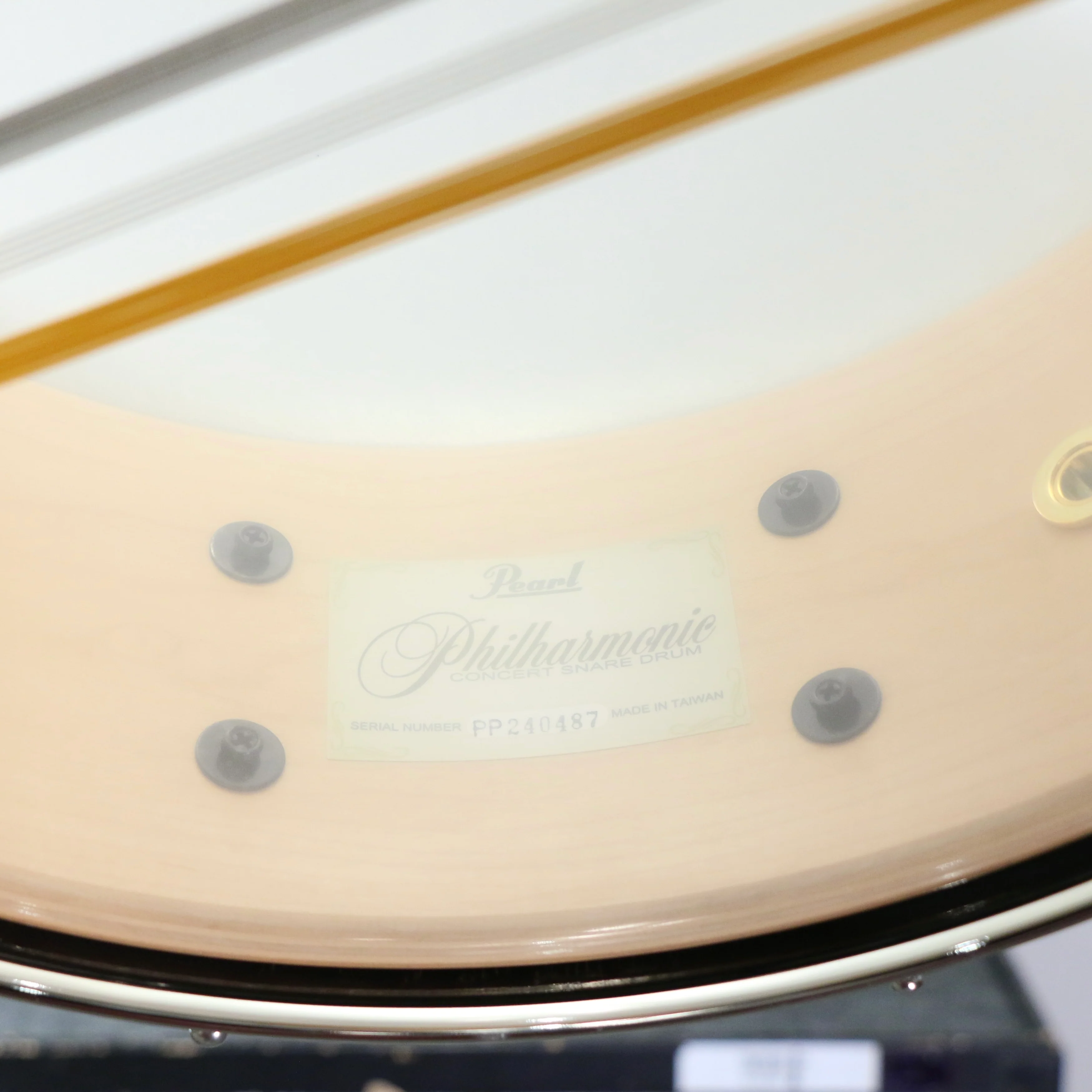 Pearl Philharmonic Series Concert Snare Drum 8-Ply Maple 14X5in - Gloss Barnwood Brown - Image 5