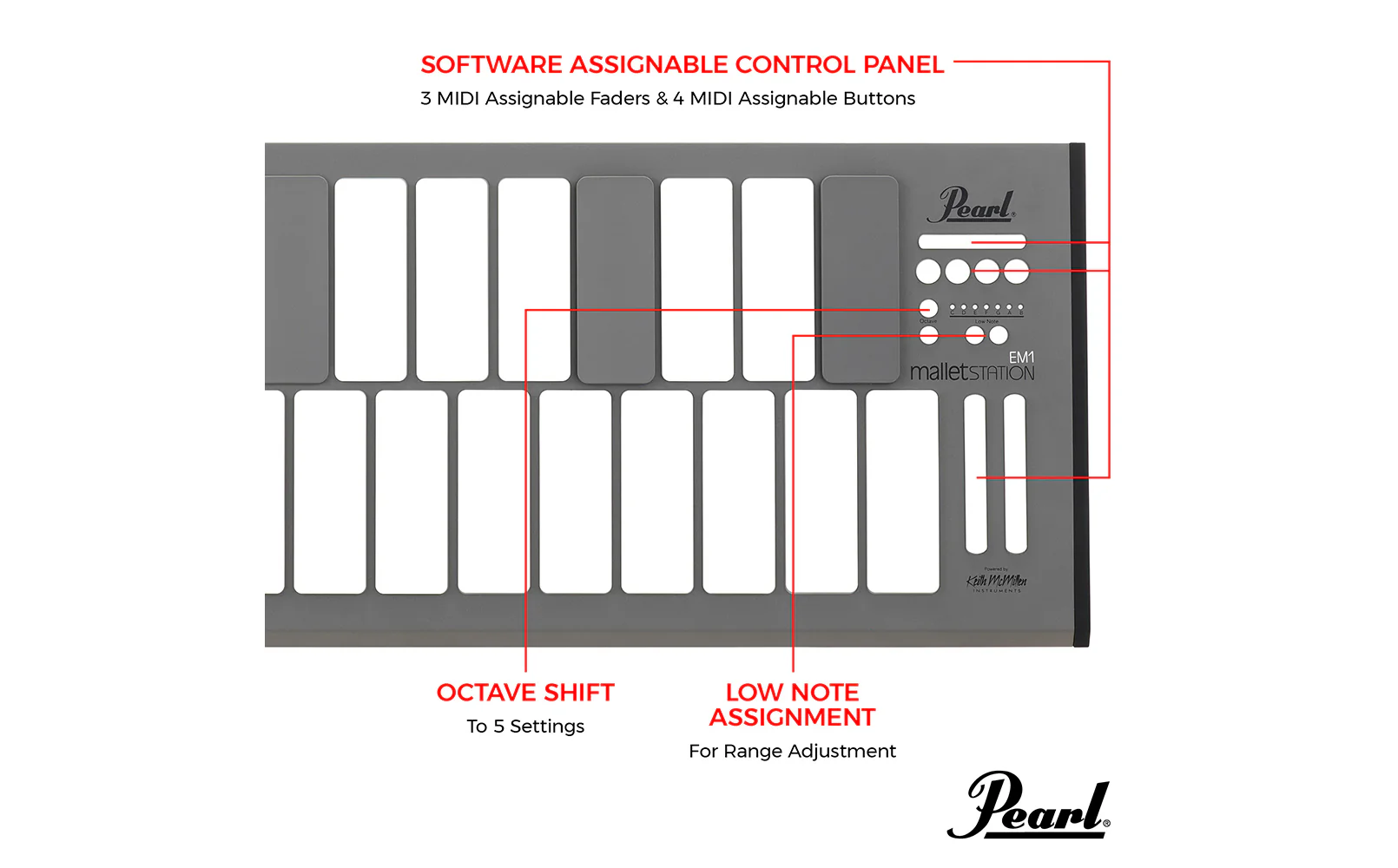 Pearl malletSTATION 3.0 Oct Adjustable Range Electronic Mallet C - Image 8