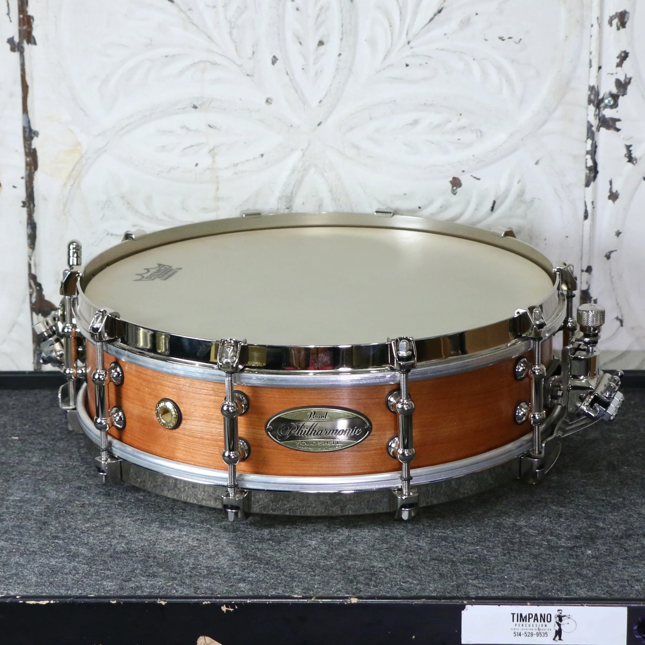 Pearl Philharmonic Series Concert Snare Drum Solid USA Cherry 14X4in