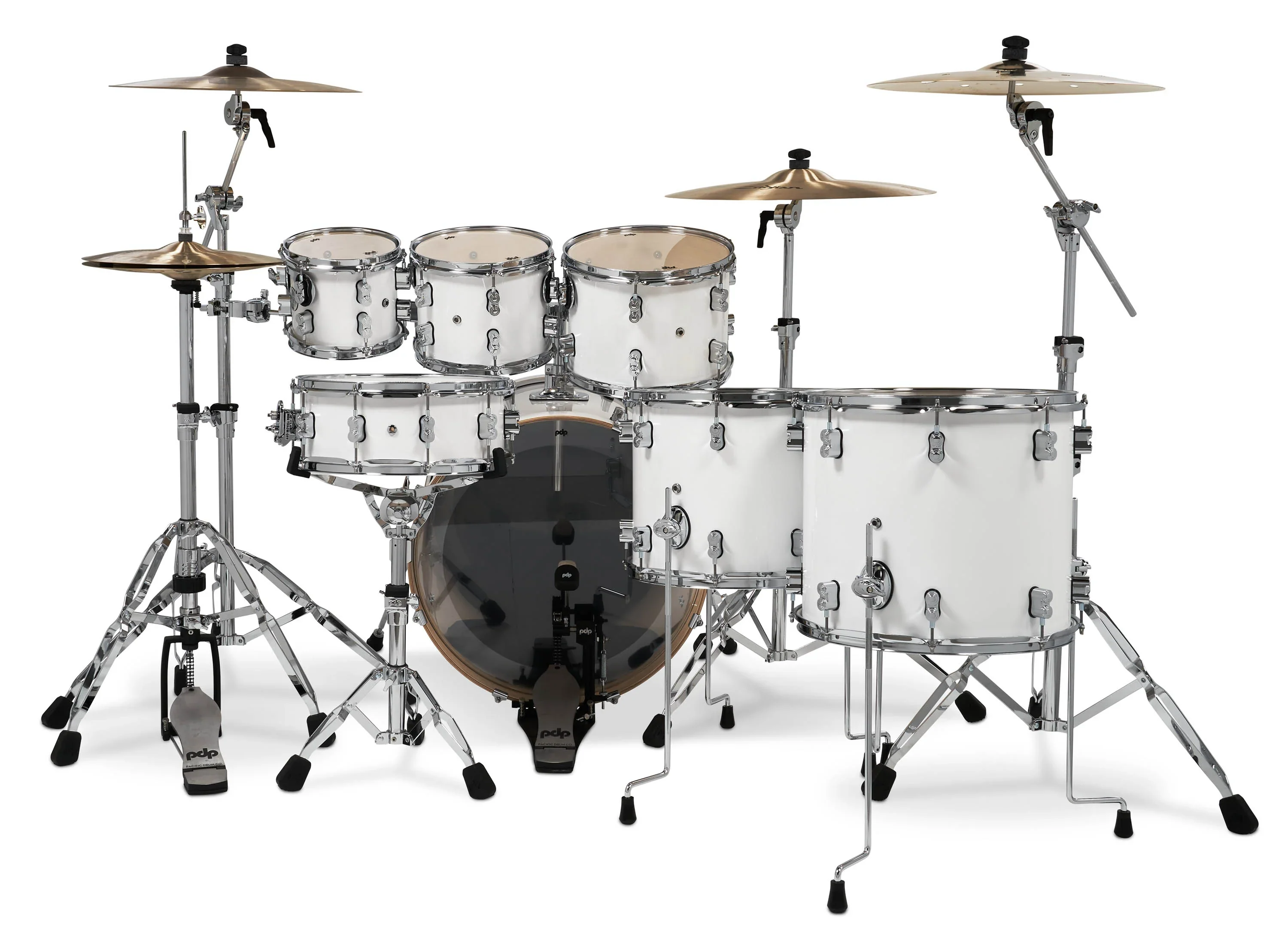PDP Concept Maple Drum Kit 22-8-10-12-14-16+14in - Pearlescent White - Image 5