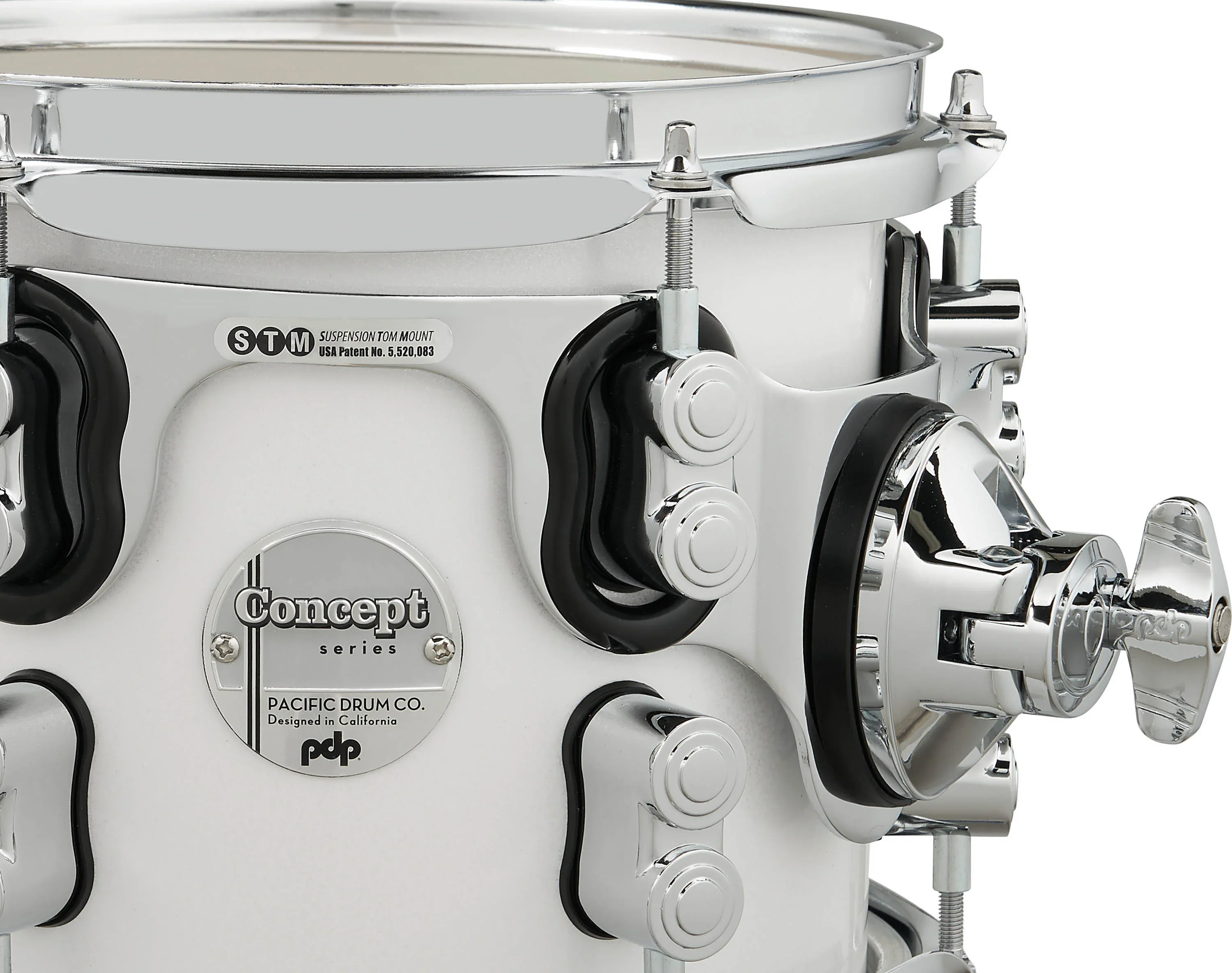 PDP Concept Maple Drum Kit 22-8-10-12-14-16+14in - Pearlescent White - Image 8