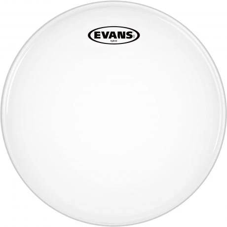 Evans Hybrid White Marching Snare Drumhead 14in white
