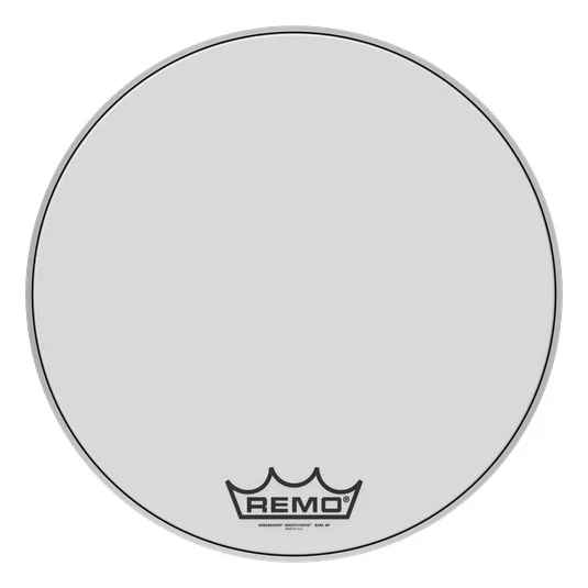 Peau de grosse caisse de parade Remo 22po Smooth white Ambassador