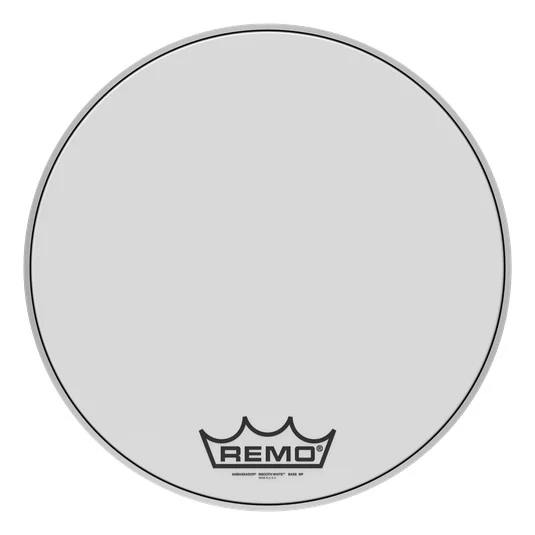Peau de grosse caisse de parade Remo Ambassador Smooth White 20po