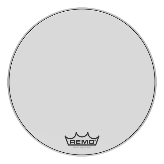 Peau de grosse caisse de parade Remo Ambassador Smooth White 24po