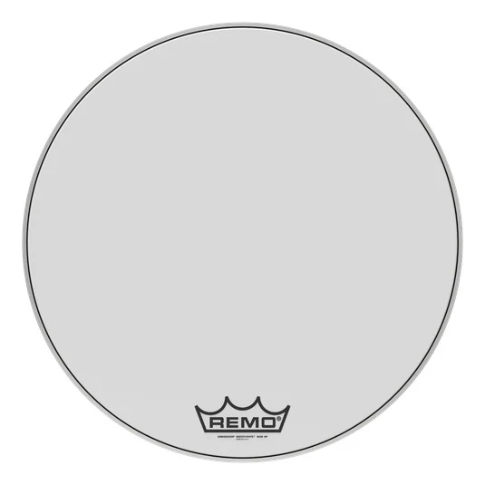 Peau de grosse caisse de parade Remo Ambassador Smooth White 26po