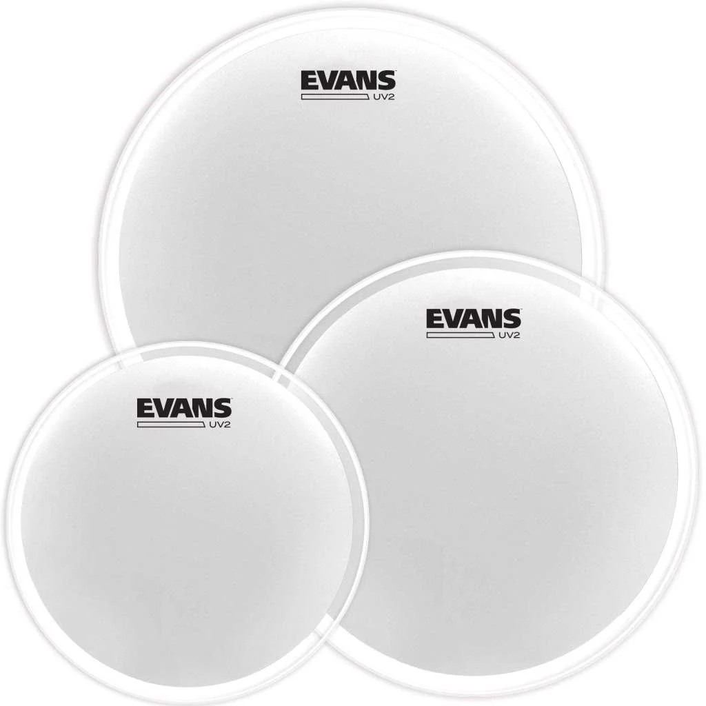 Evans UV2 Tom Drumhead Coated Rock Tom Pack 10in, 12in, 16in