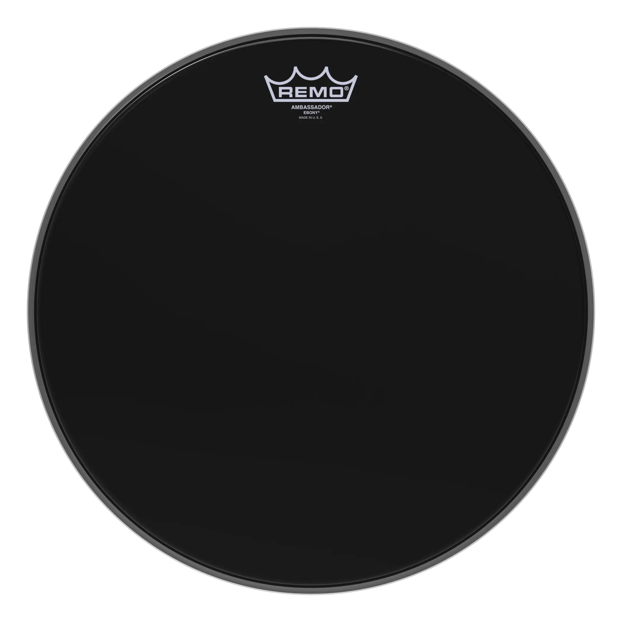 Remo Ambassador Ebony Drumhead 15in
