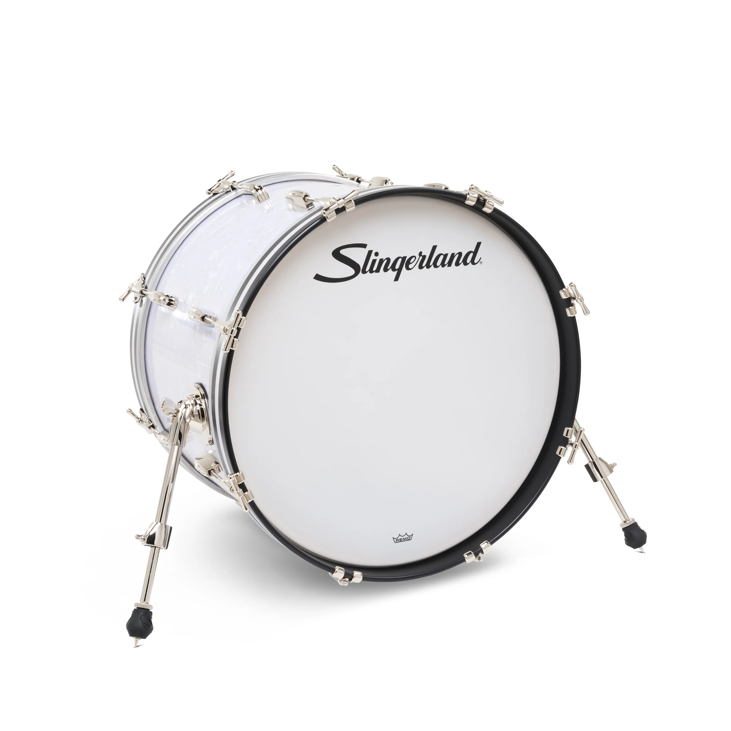 Slingerland Radio King Bass Drum 18x14in - White Marine Pearl Wrap
