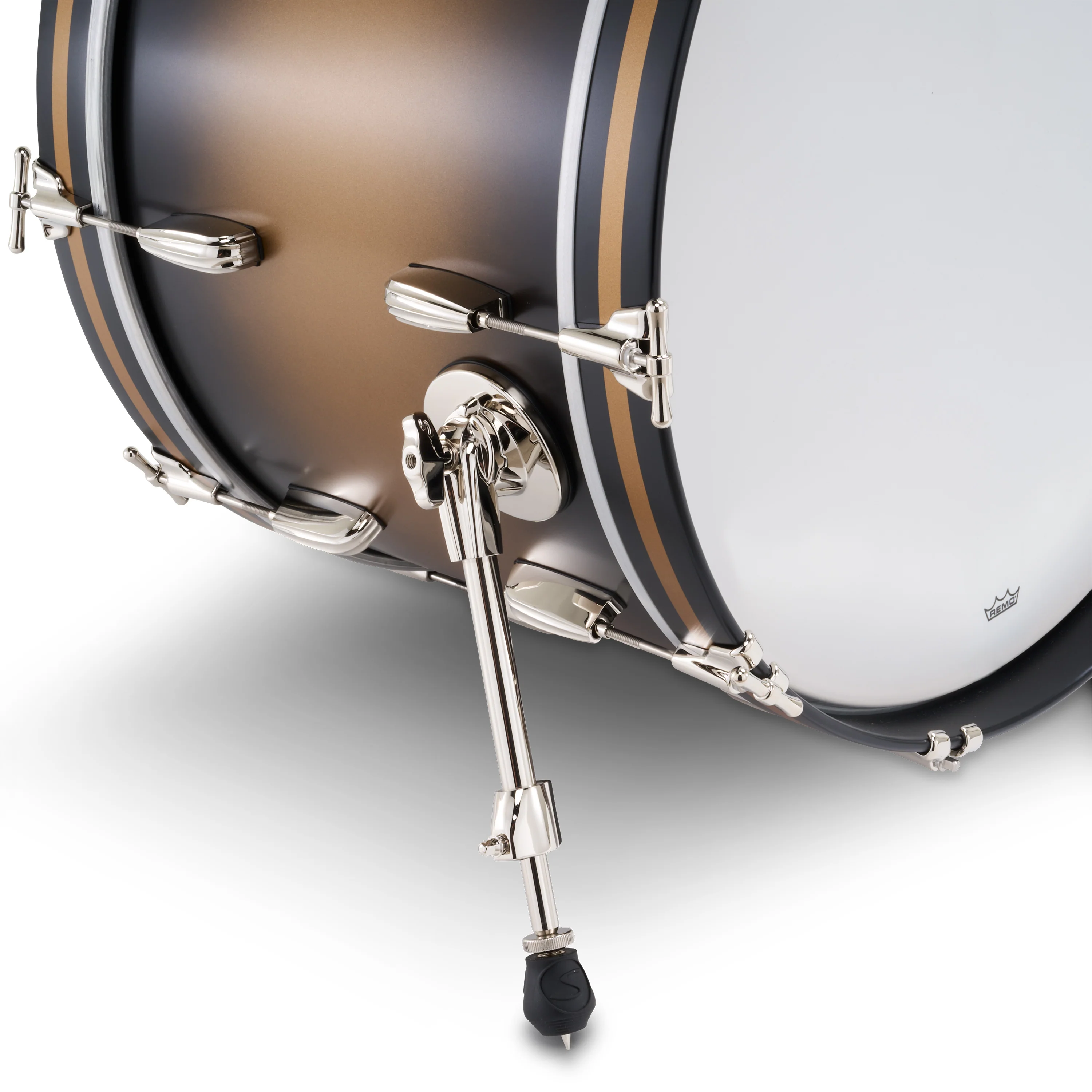 Slingerland Radio King Bass Drum 20x14in - Black and Gold Lacquer - Image 3