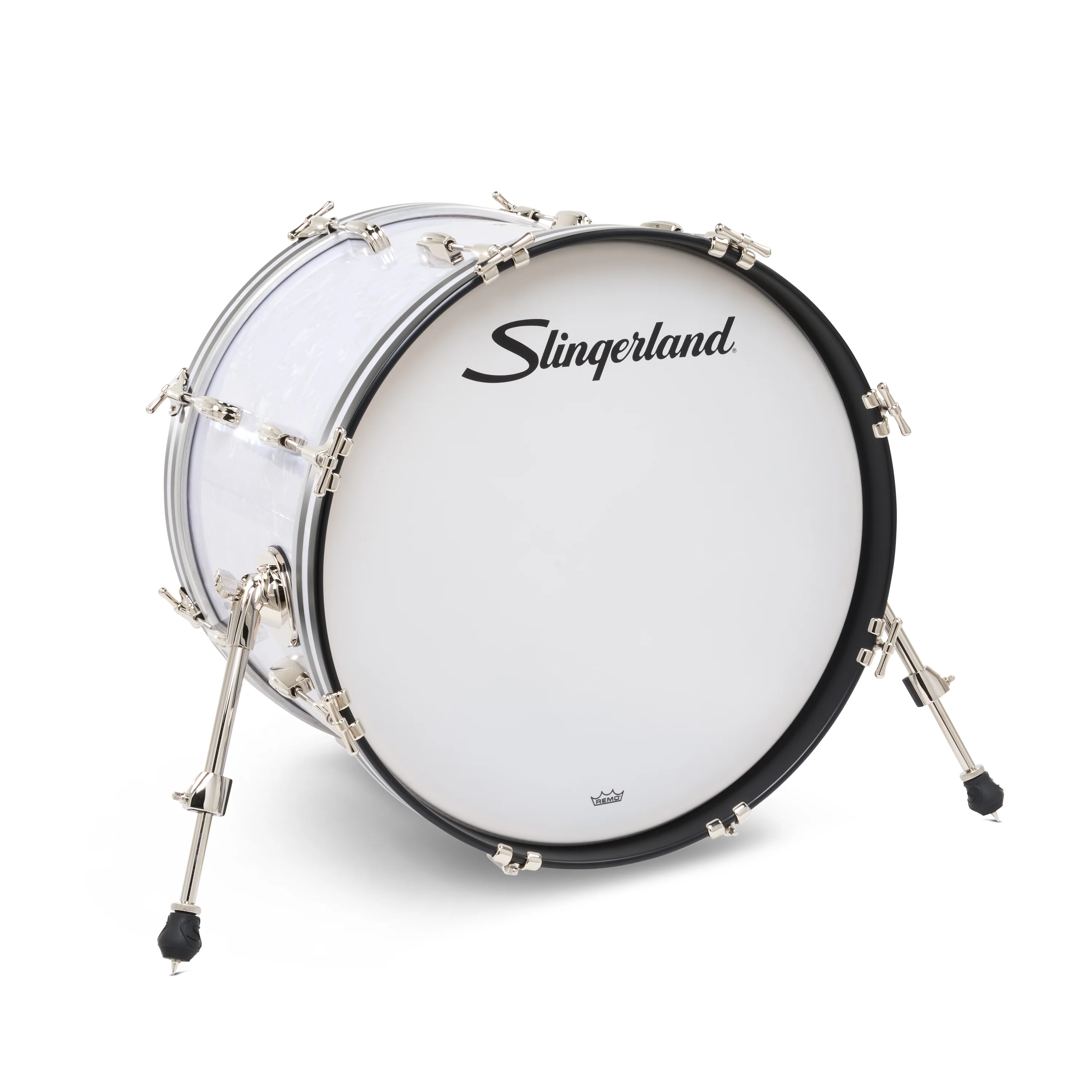 Slingerland Radio King Bass Drum 20x14in - White Marine Pearl Wrap