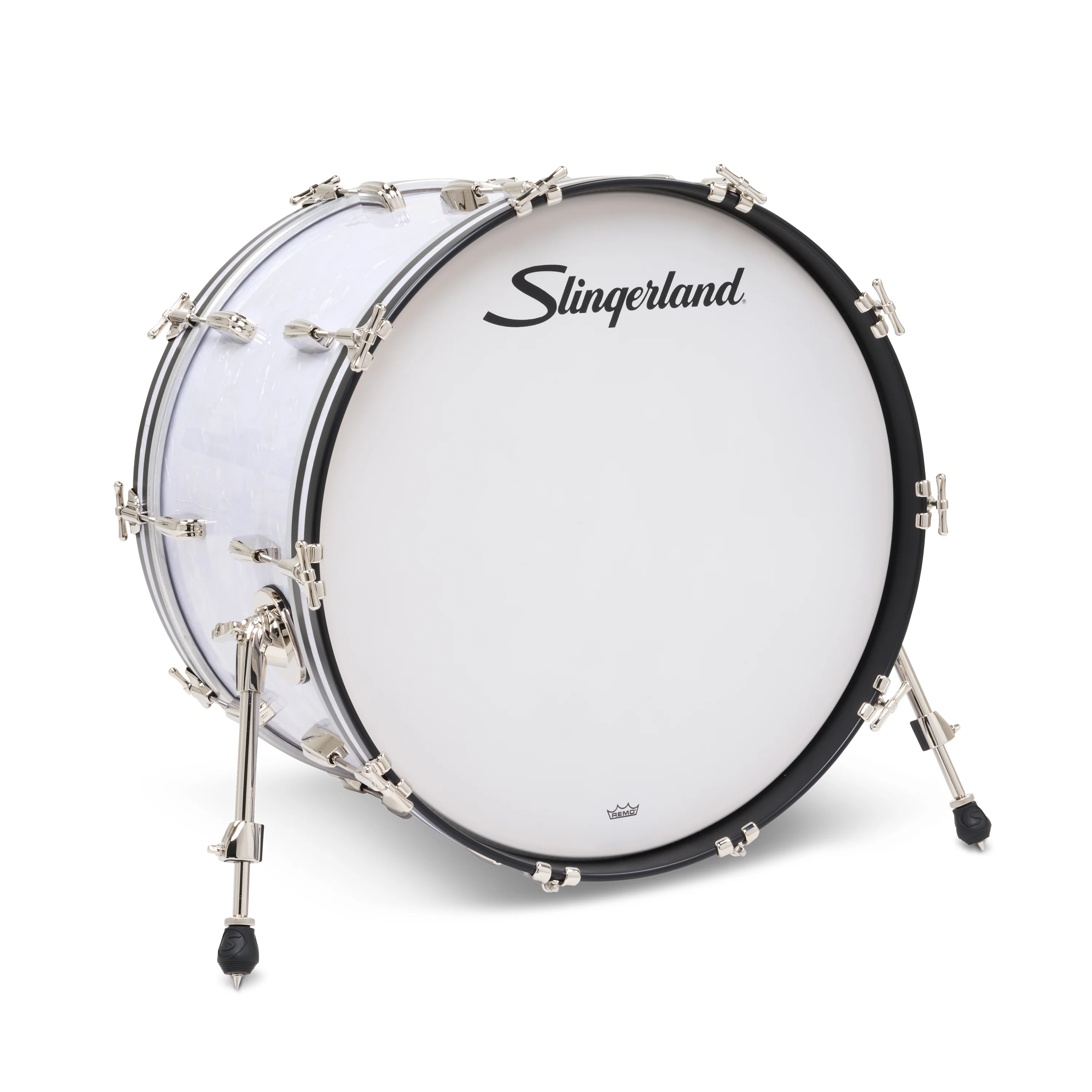 Slingerland Radio King Bass Drum 22x14in - White Marine Pearl Wrap