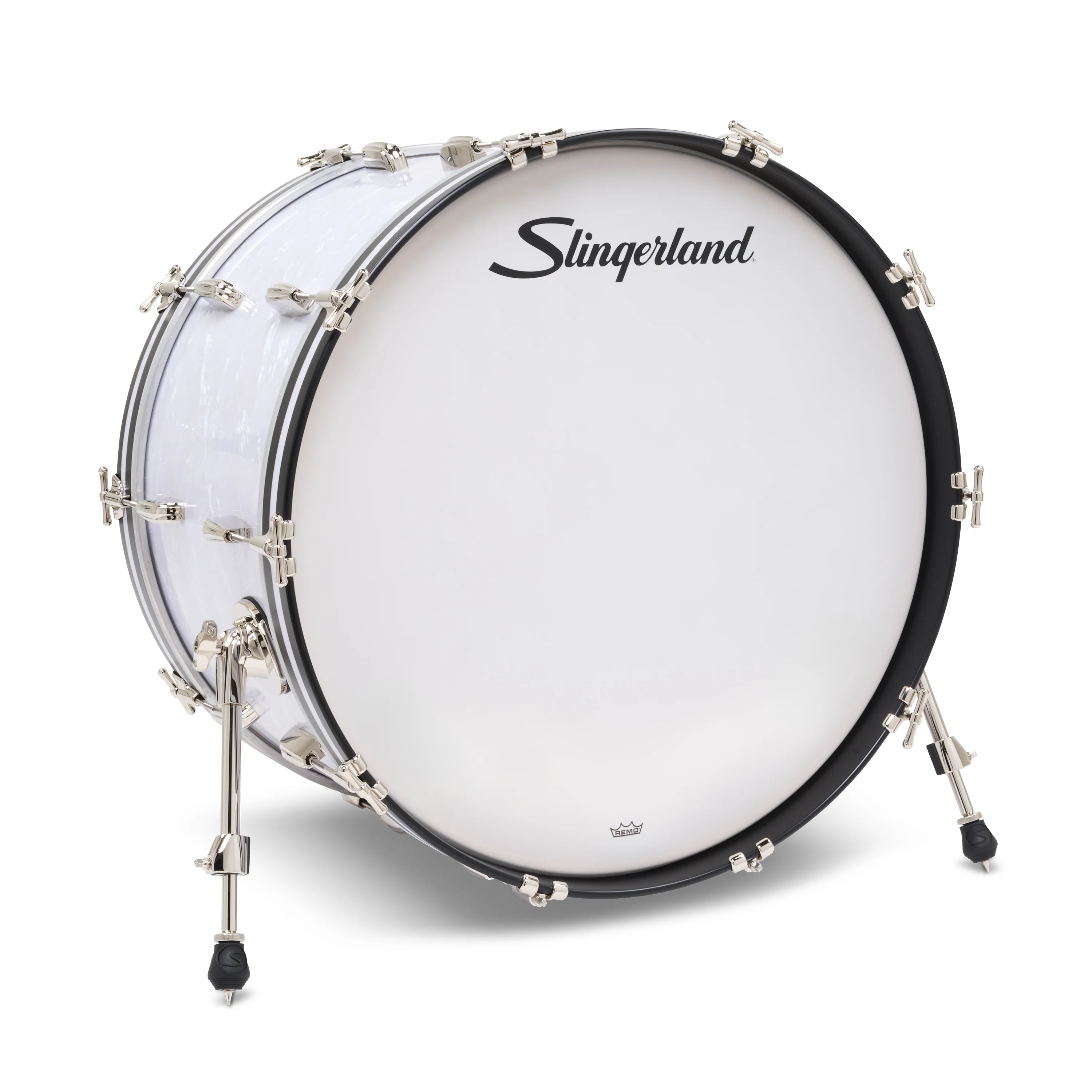 Slingerland Radio King Bass Drum 24x14in - White Marine Pearl Wrap