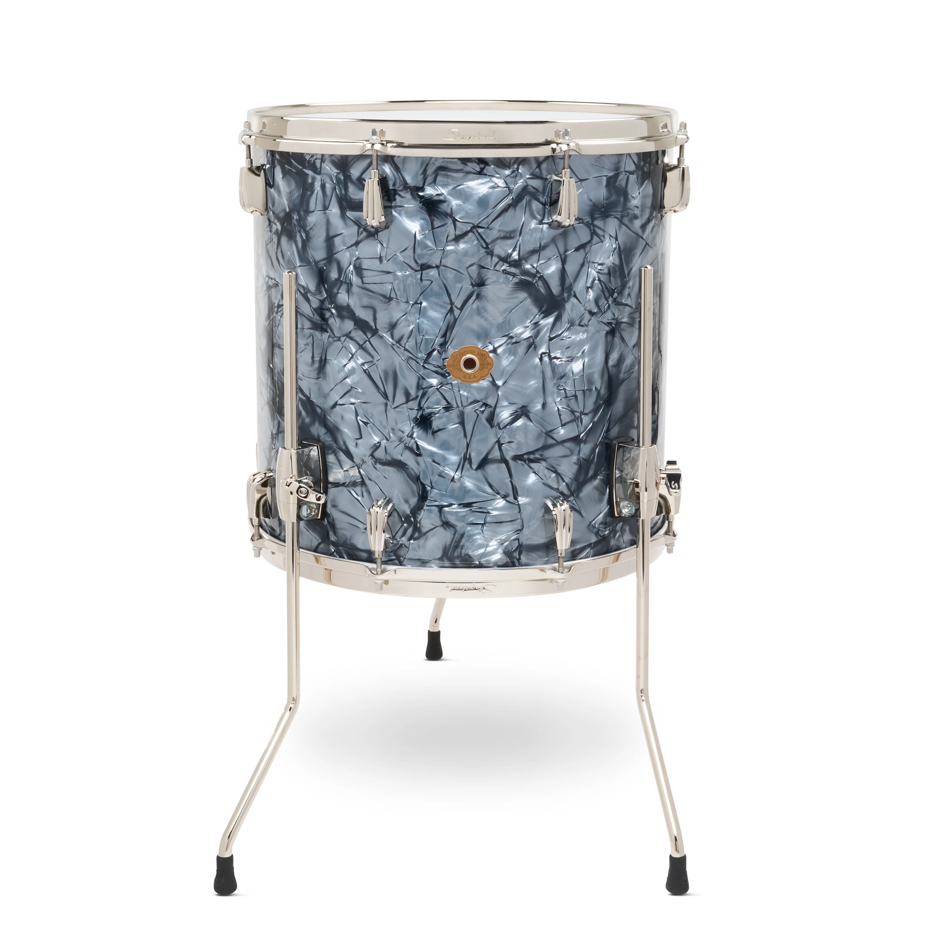 Slingerland Radio King Floor Tom 16x16in - Black Diamond Pearl Wrap