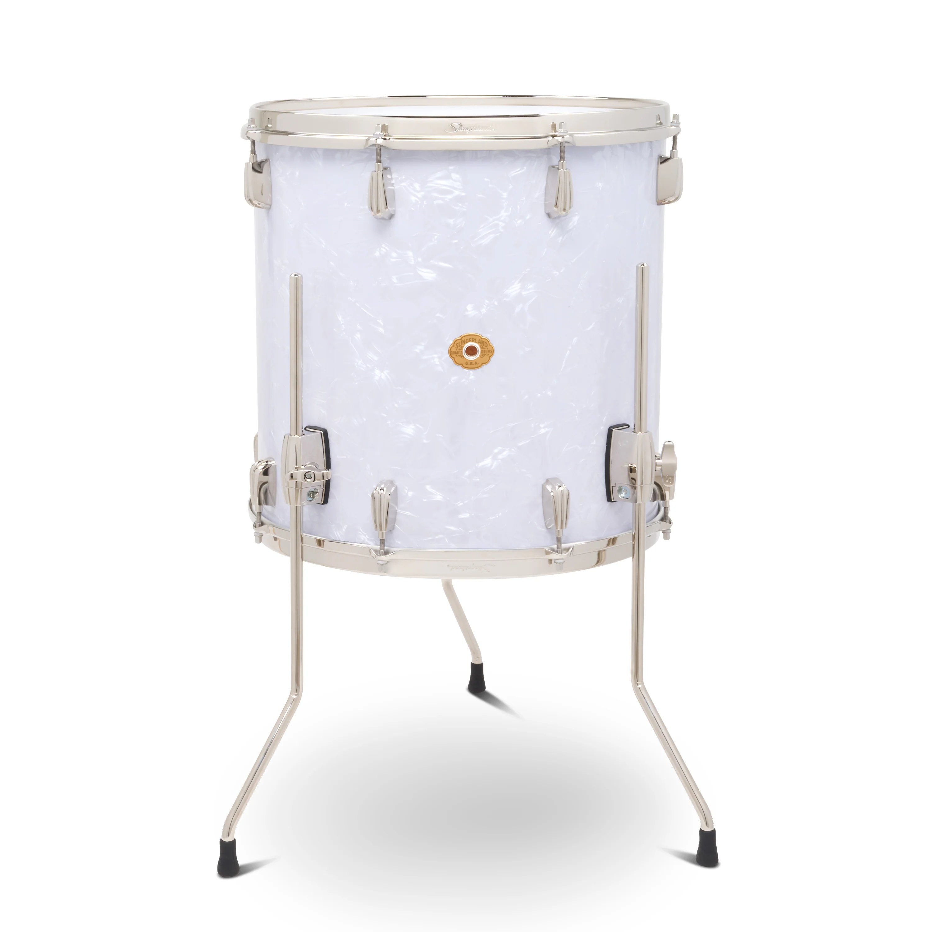 Slingerland Radio King Floor Tom 16x16in - White Marine Pearl Wrap