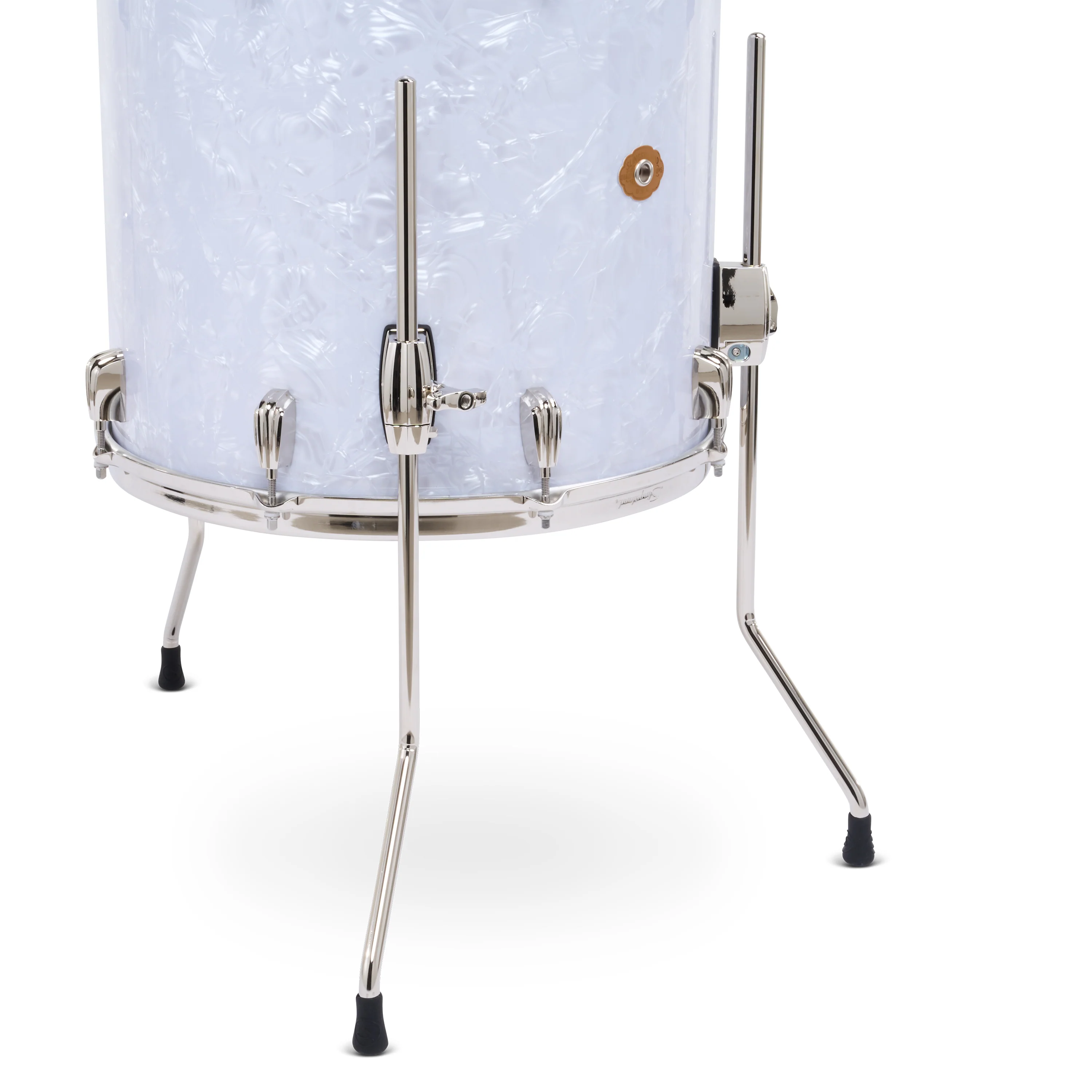 Slingerland Radio King Floor Tom 16x16in - White Marine Pearl Wrap - Image 2